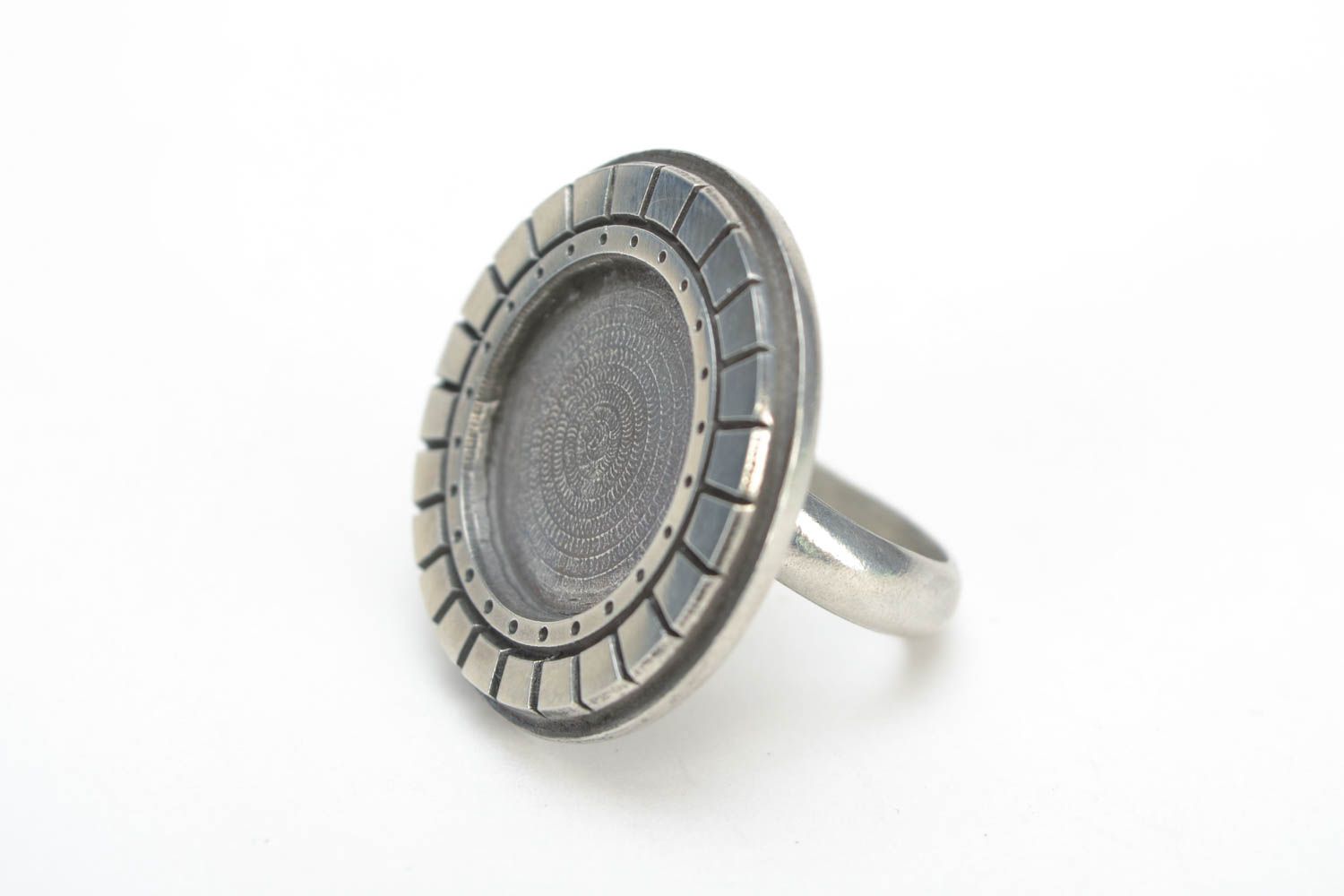 Schmuck Ring Rohling aus Metall Erzeugnis für Bijouterie rund handgemacht  foto 2
