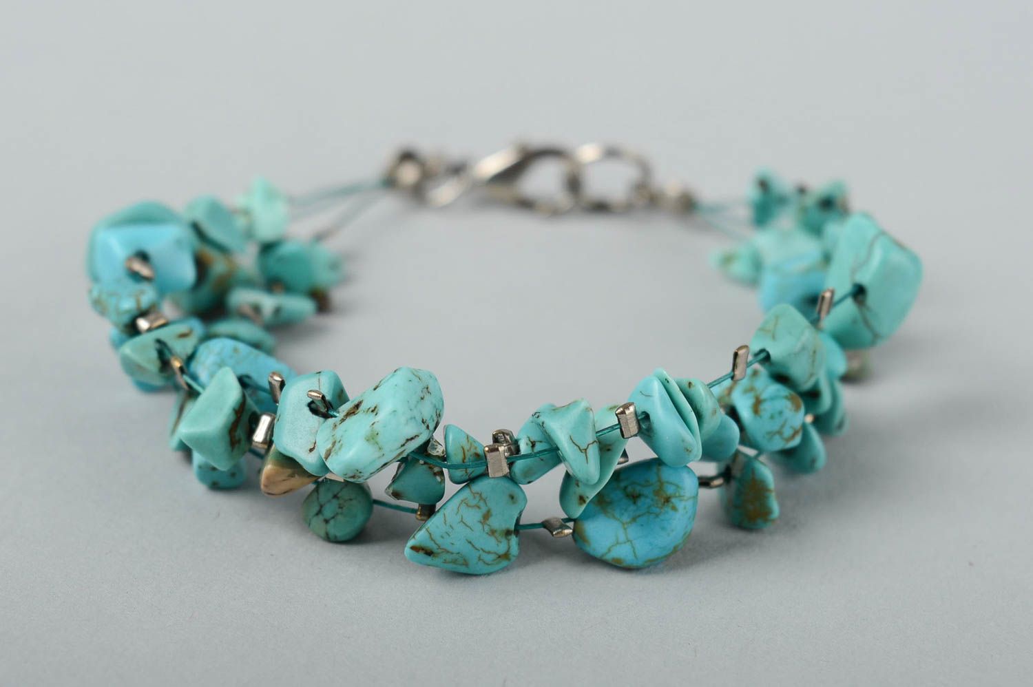 Handmade bracelet turquoise bracelet designer jewelry stylish accessories photo 1