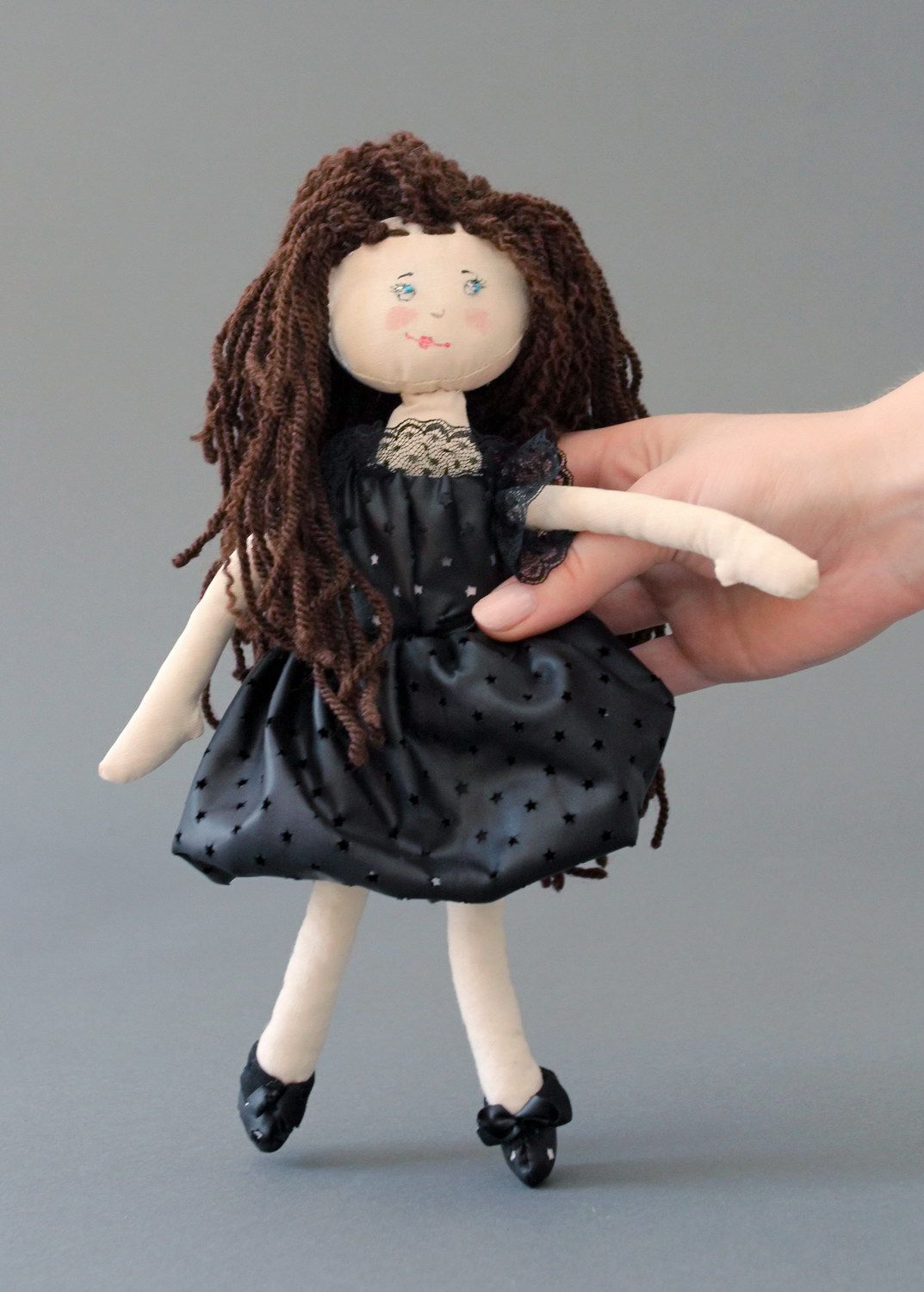 Doll made from natural materials, handmade product photo 4