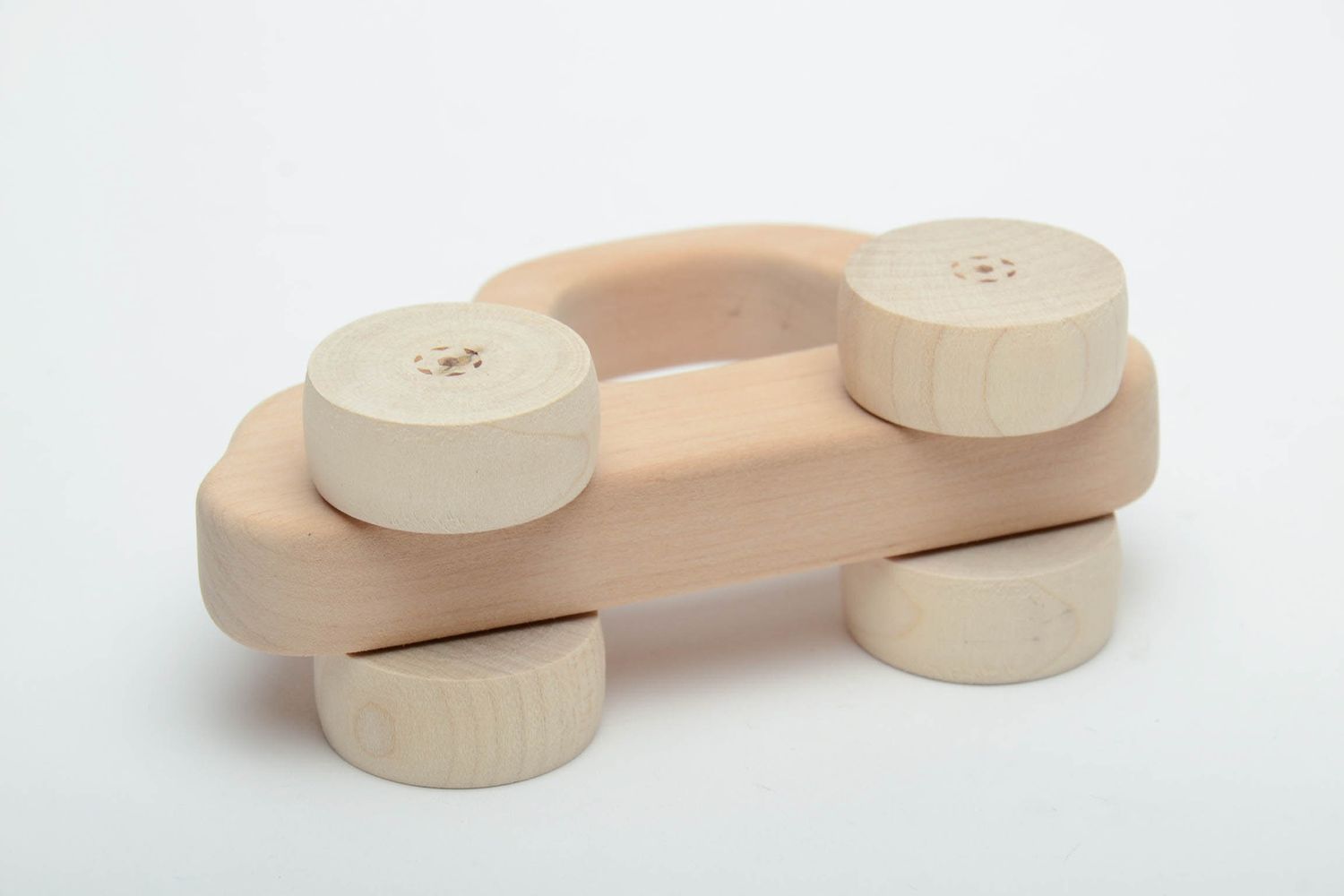 Children's wooden wheeled toy Car photo 4