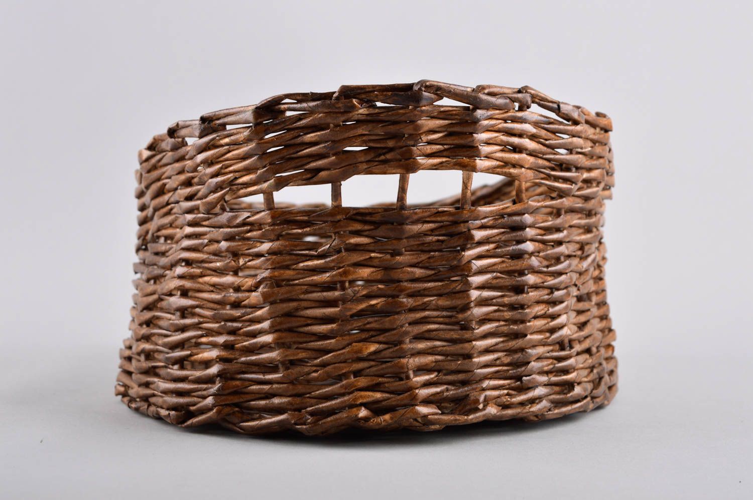 Handmade cute designer basket unusual stylish basket woven paper basket ideas photo 4