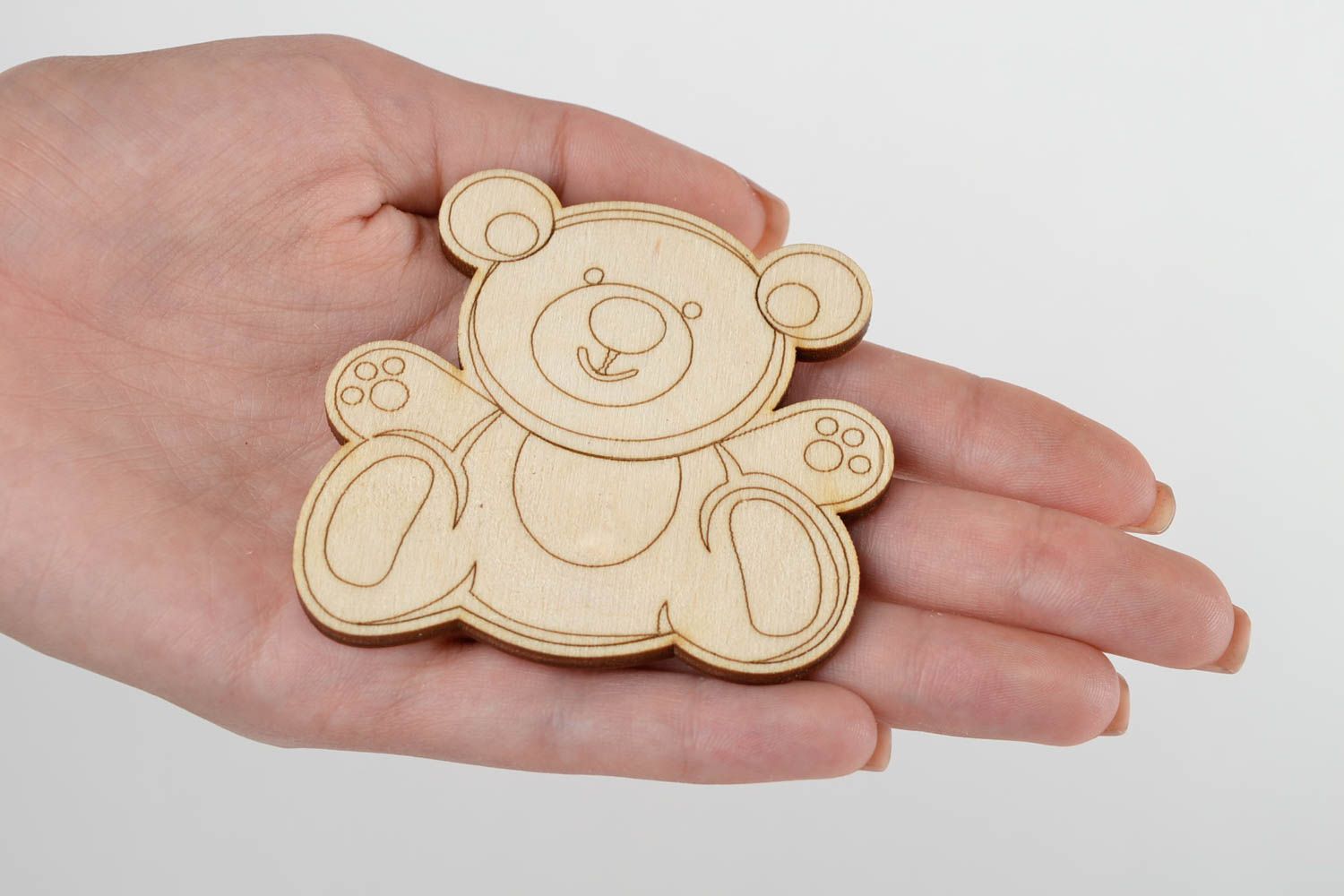 Handmade designer wooden souvenir stylish blank for creativity cute toy photo 5