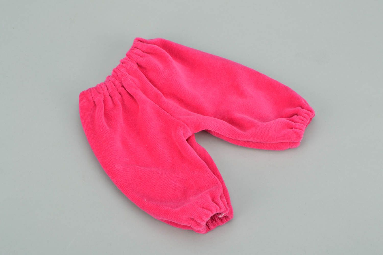 Pantalon de poupon rose fait main photo 1