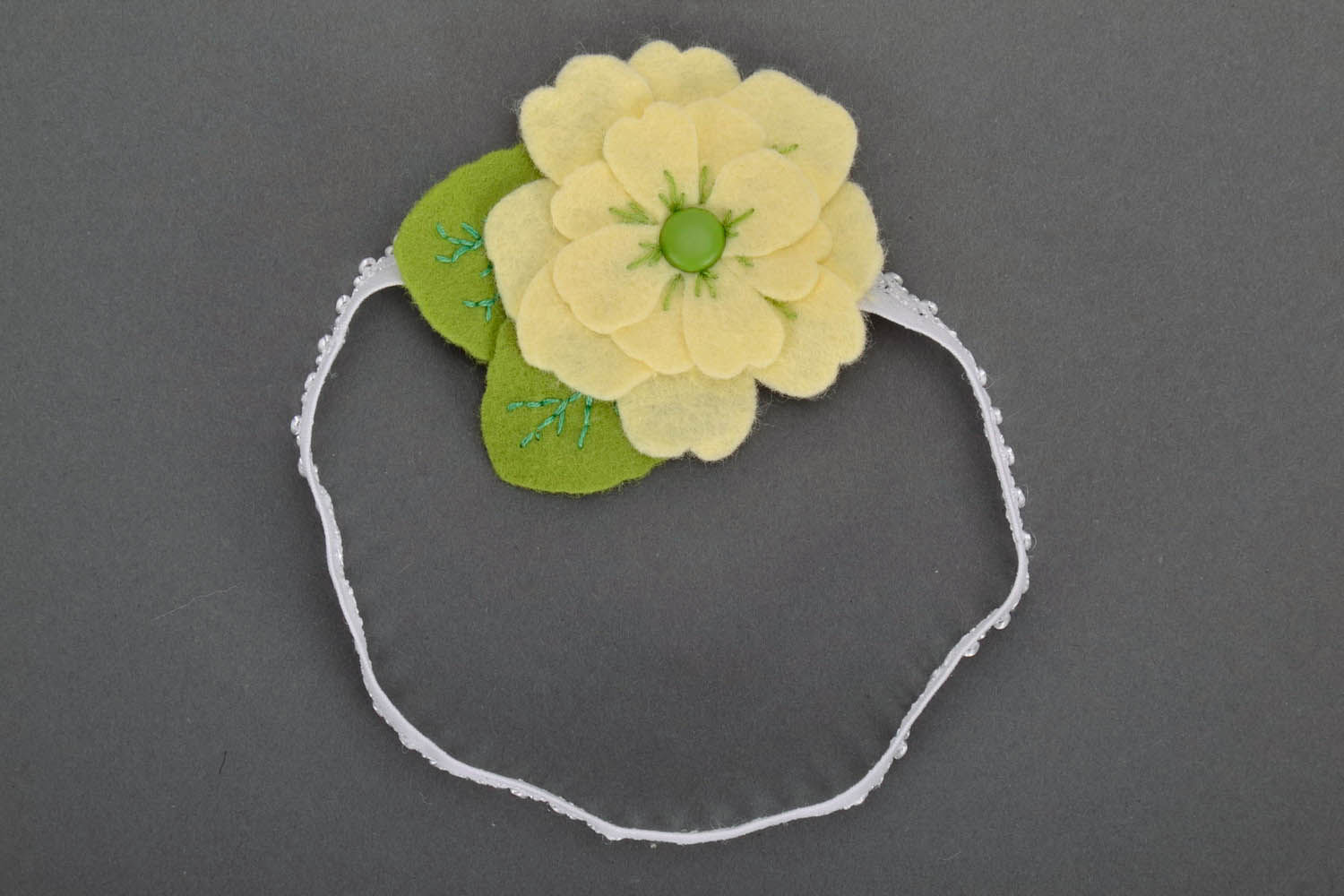 Kinder-Haarband mit Blume foto 2