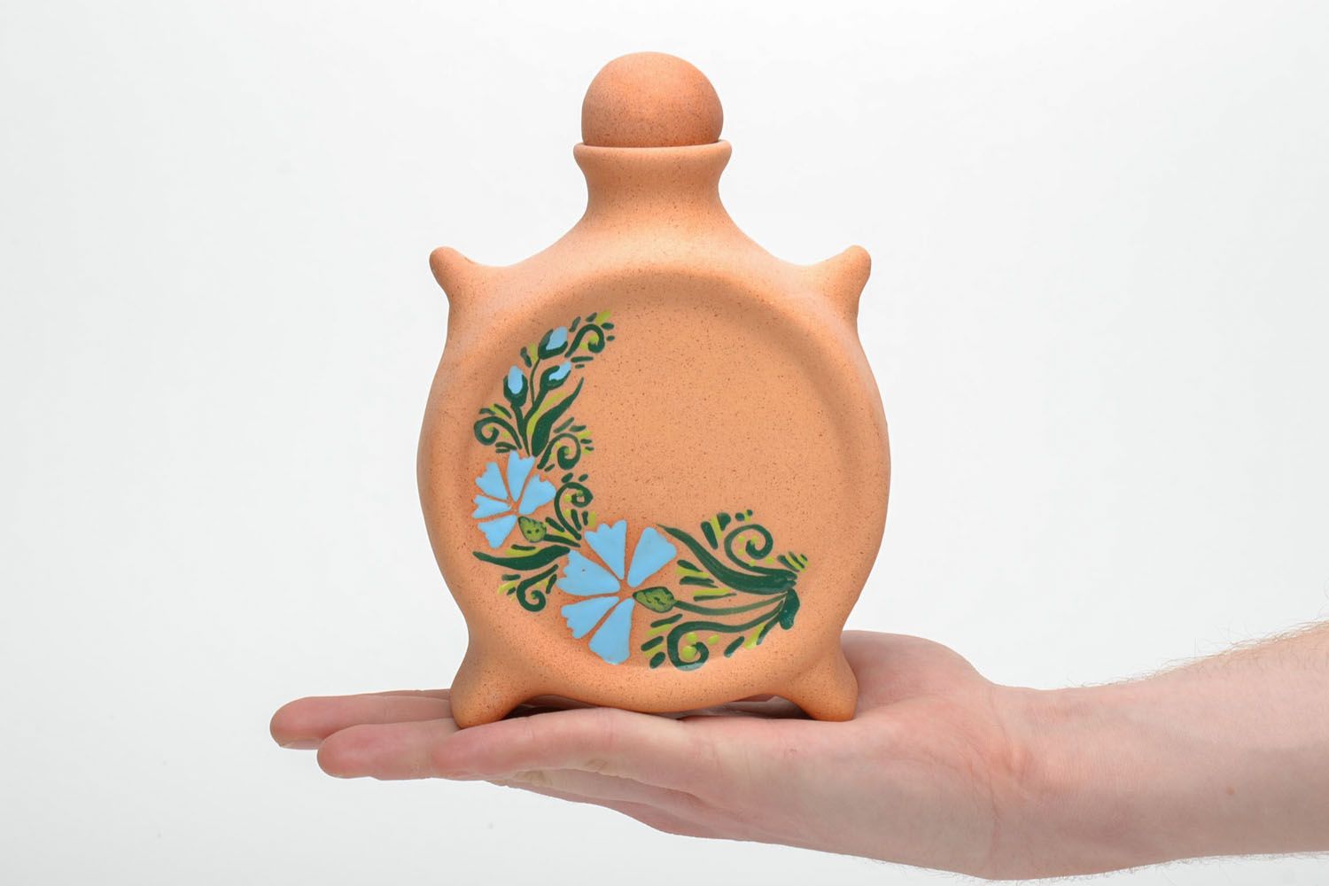 Decorative ceramic bottle photo 5