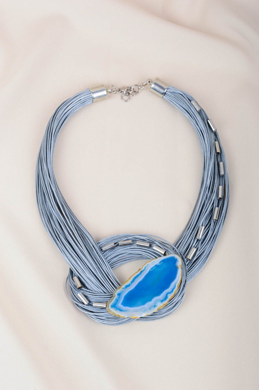 Halsketten Frauen massiv Damen Collier handgemachter Schmuck Geschenk Ideen foto 2