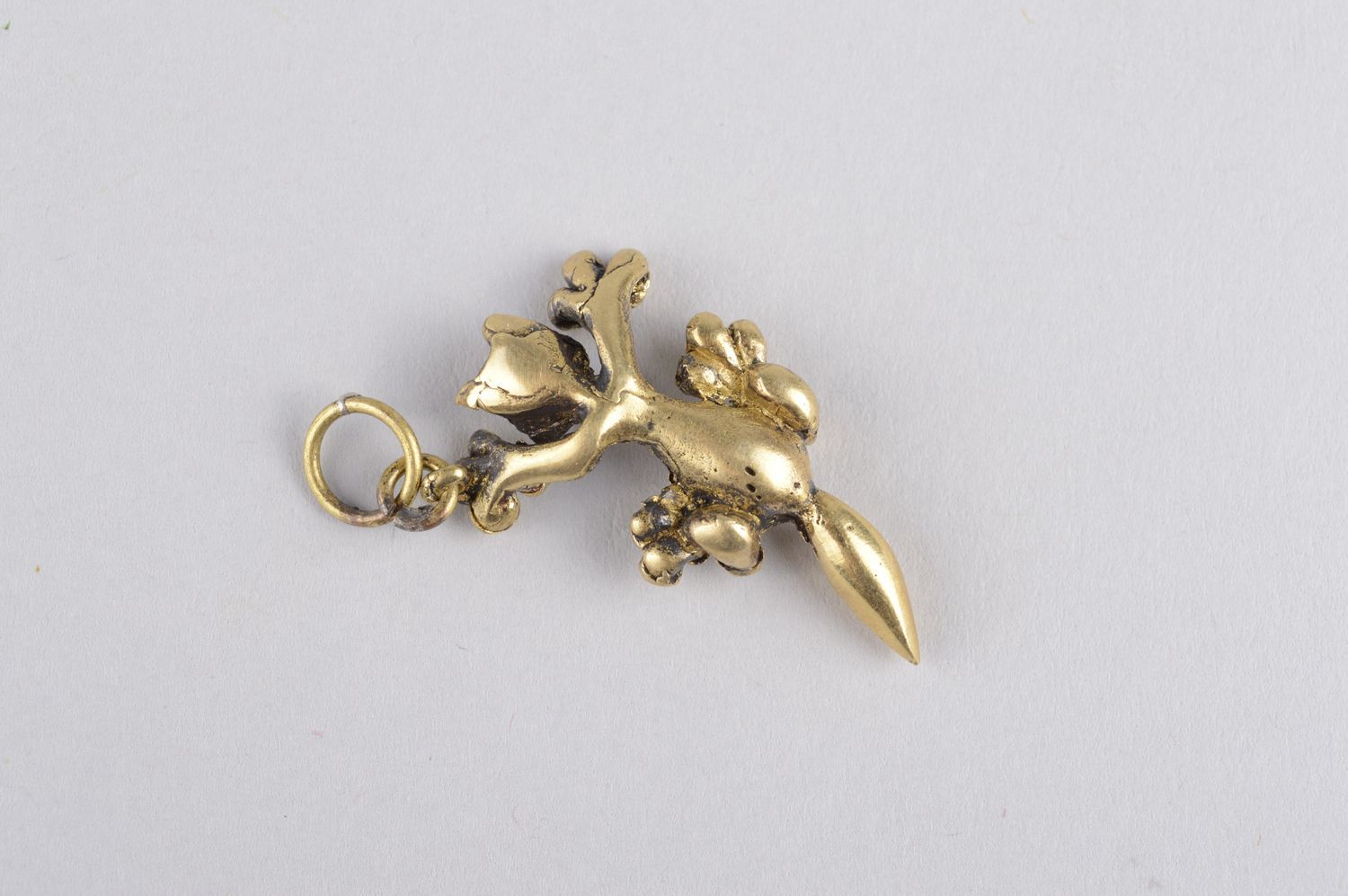 Handmade unusual bronze pendant cute designer accessory elegant pendant photo 2