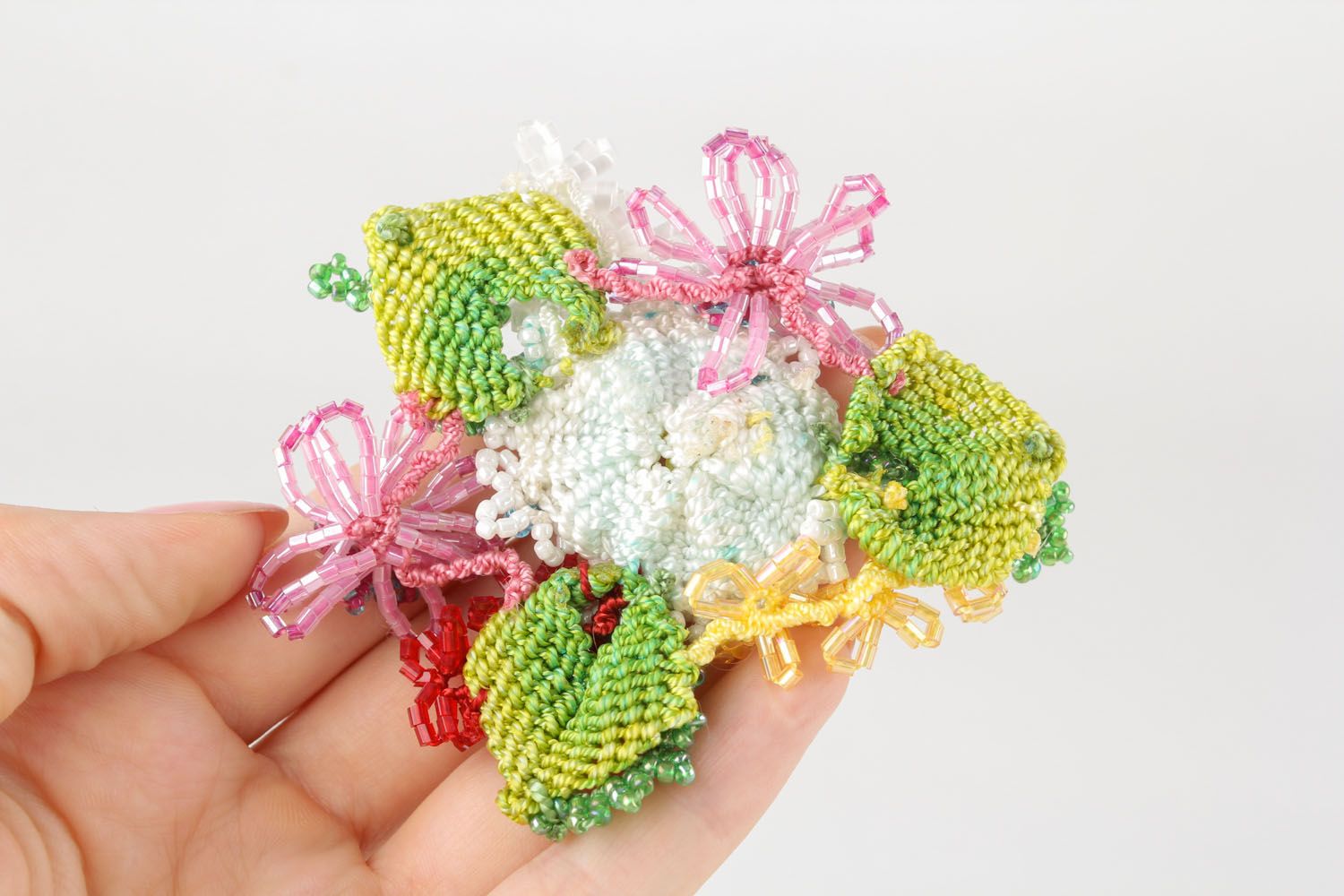 Woven brooch  applique Sunny Meadow photo 4