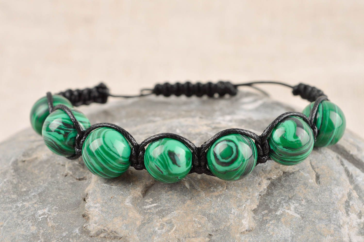 Unusual handmade woven cord bracelet bead bracelet designs cool jewelry photo 1
