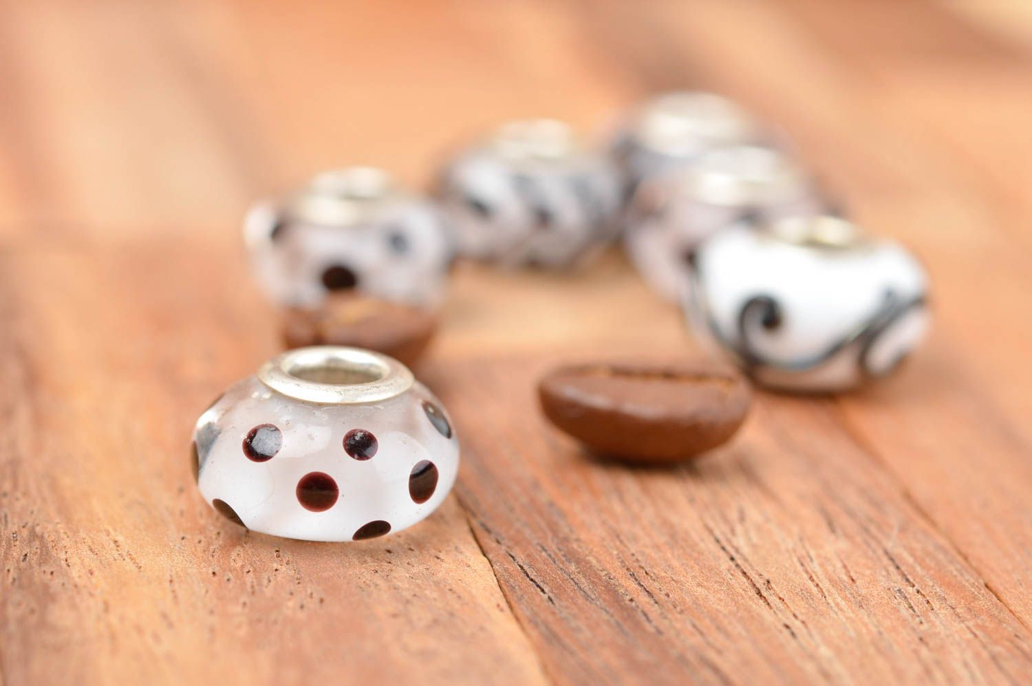 Beautiful handmade glass bead jewelry findings craft supplies gift ideas photo 1