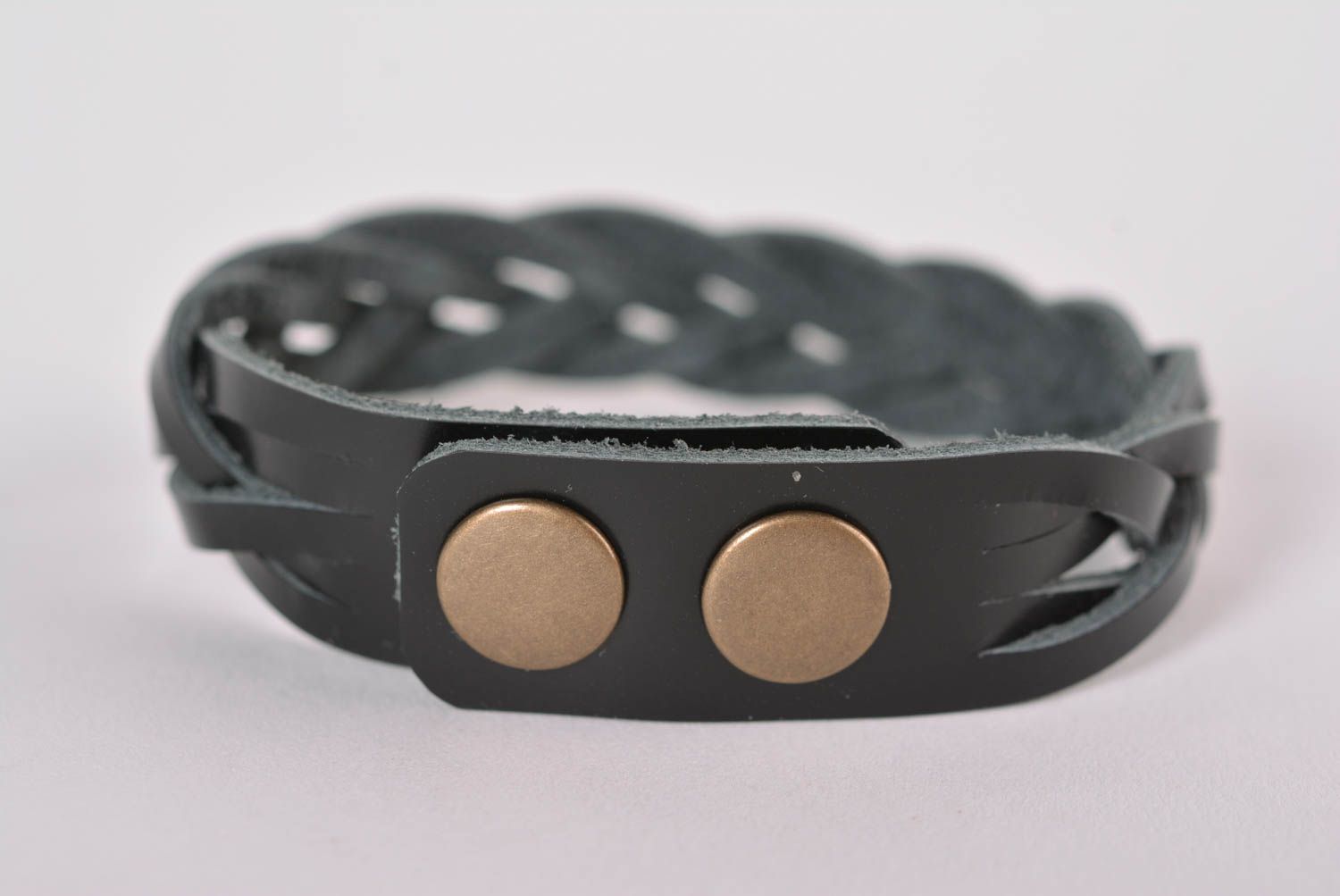 Unusual handmade leather bracelet wrist bracelet designs handmade accessories photo 2