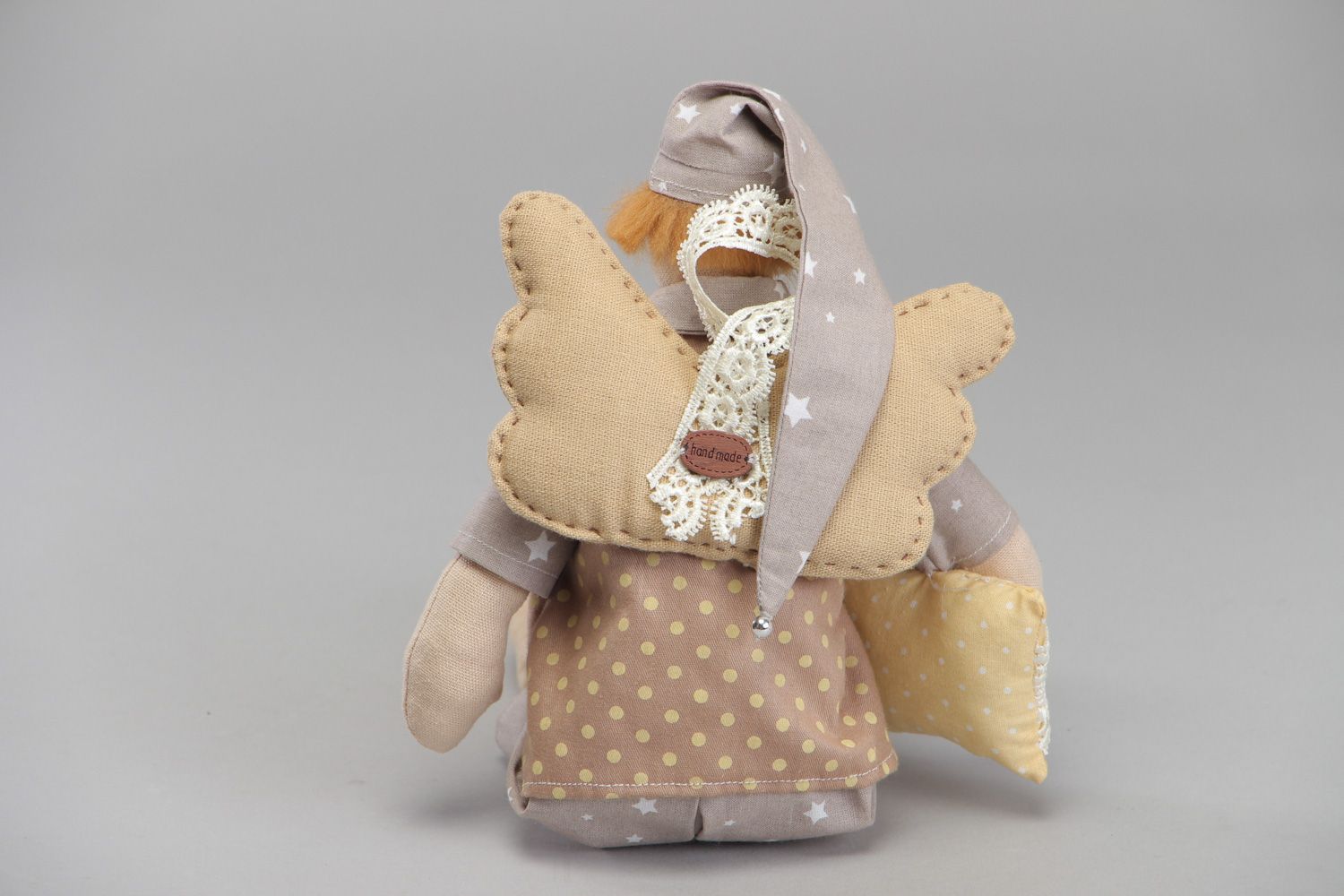 Muñeco de trapo hecho a mano angelito decorativo juguete para niños original  foto 3