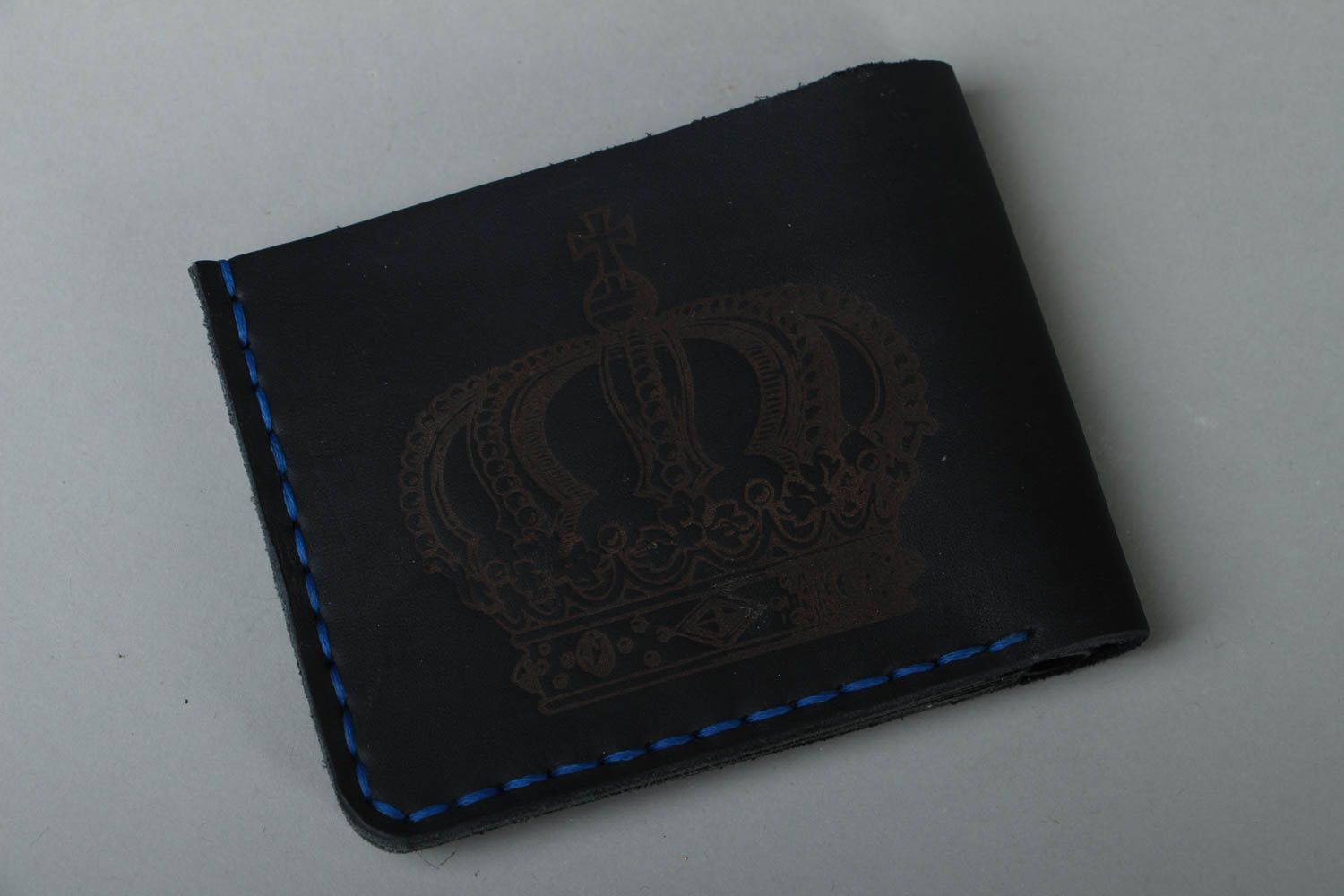 Handmade leather wallet photo 1