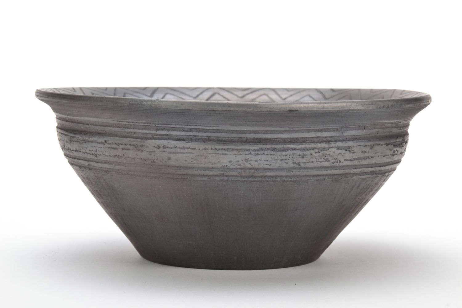 Black smoke ceramic bowl photo 2