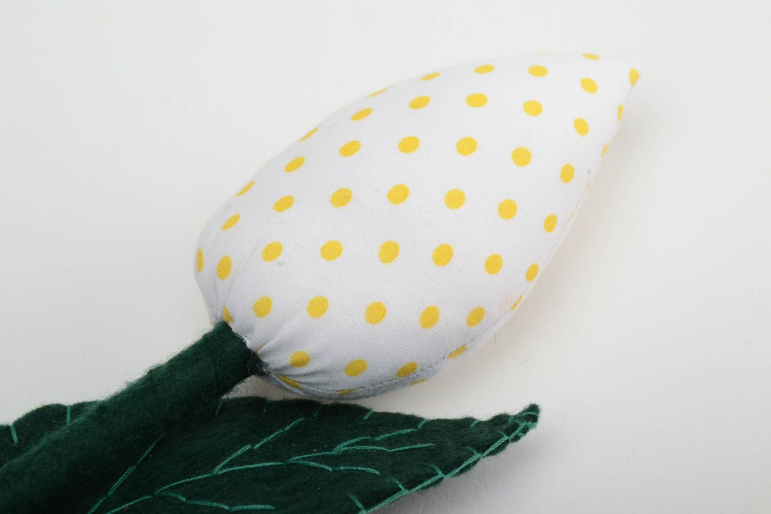 Soft artificial flower tulip for interior decor handmade soft pendant toy photo 4