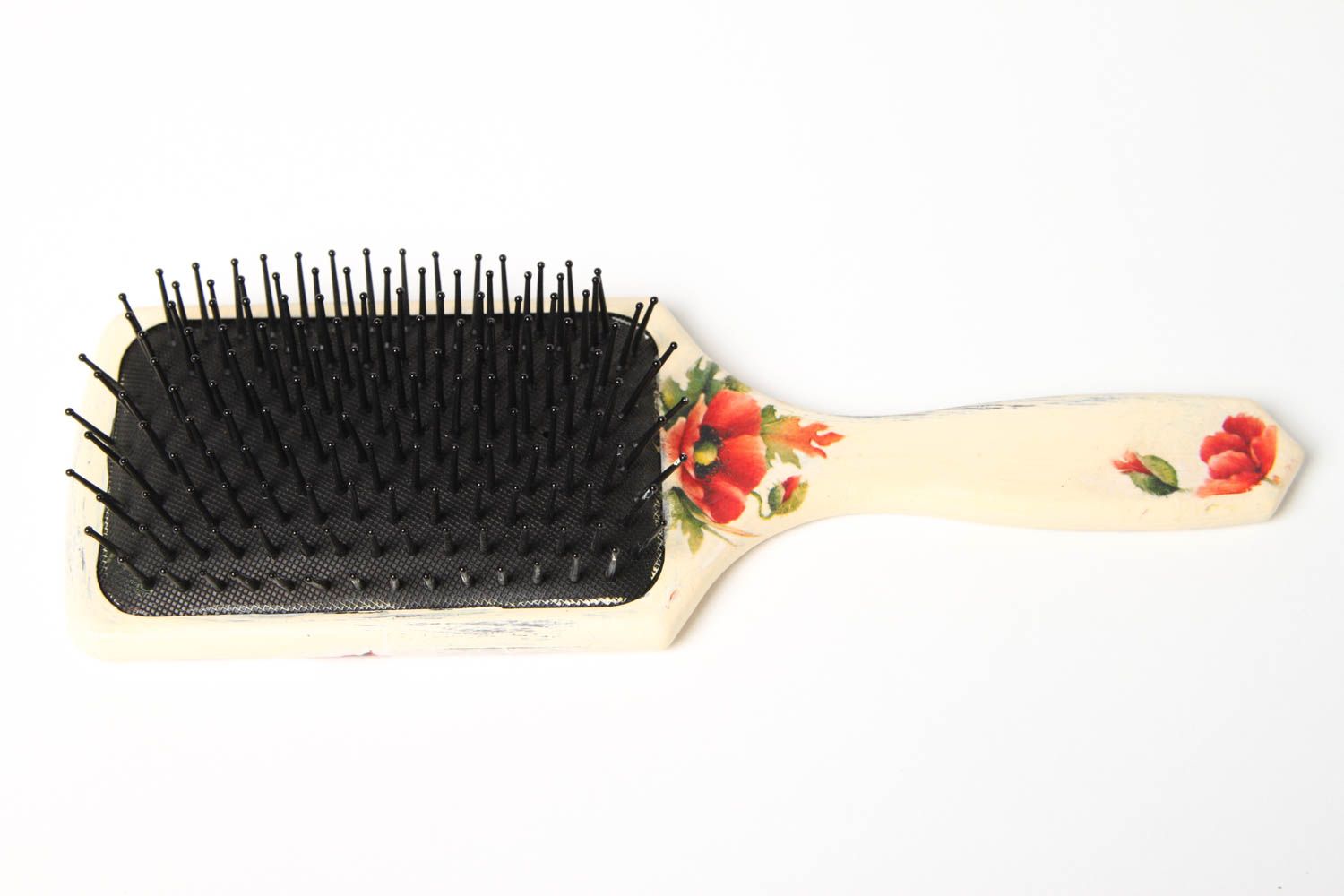 Beautiful handmade wooden hairbrush handmade hair brush best gifts for her photo 3