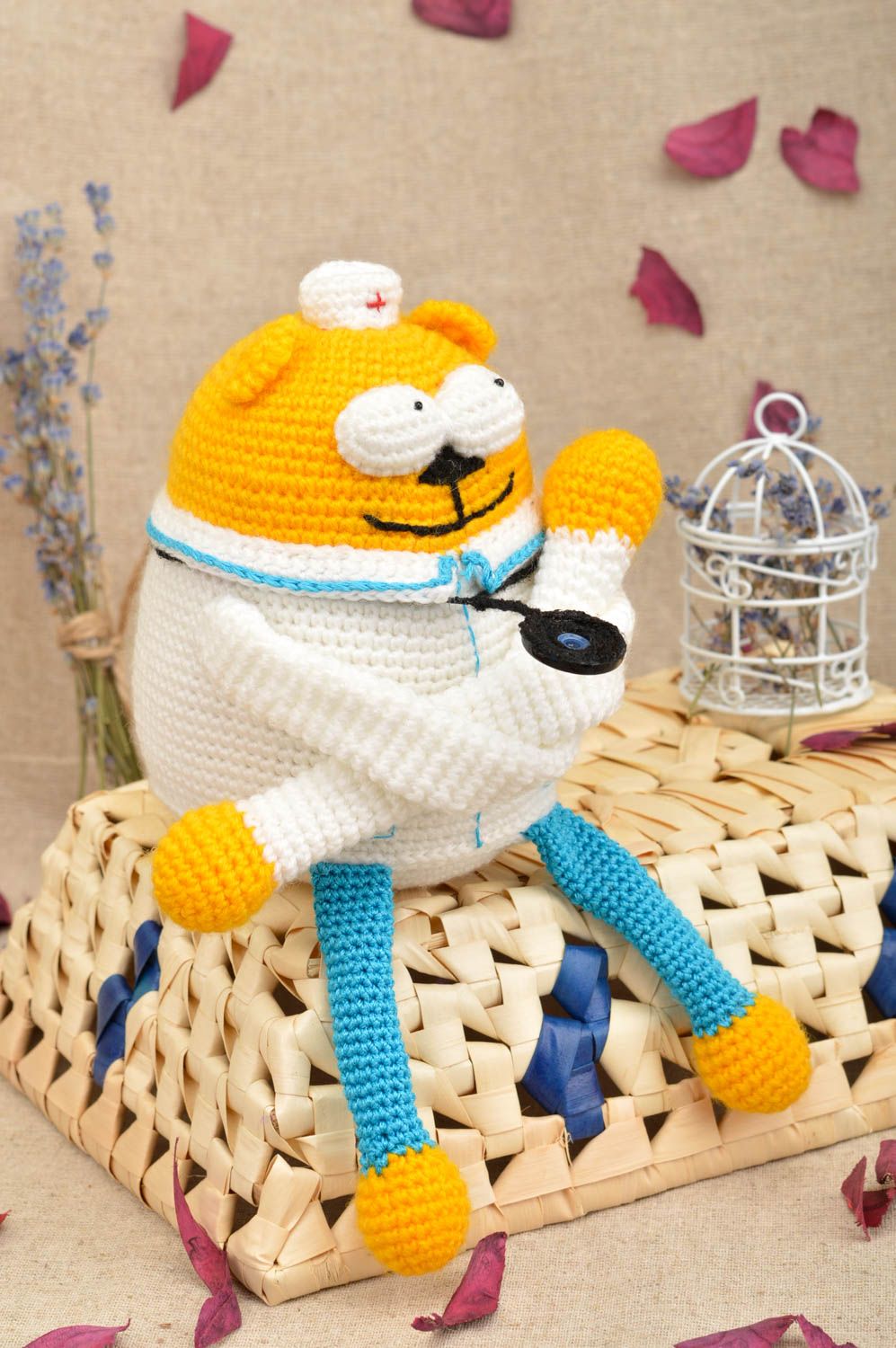 Beautiful handmade soft toy interior decorating home design decorative use only photo 1