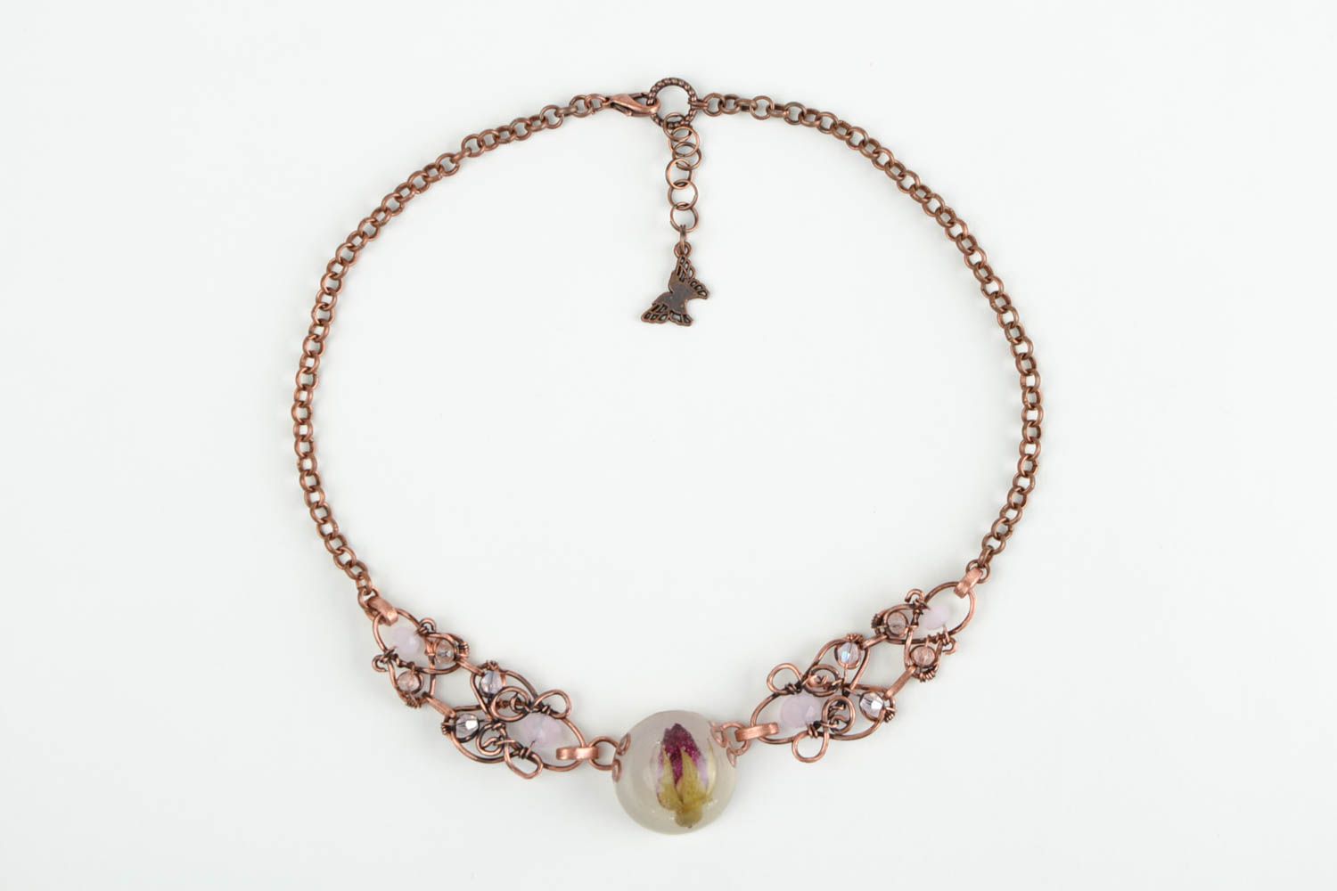 Halskette Kupfer handgefertigt Collier für Frauen toll Frauen Accessoire foto 4