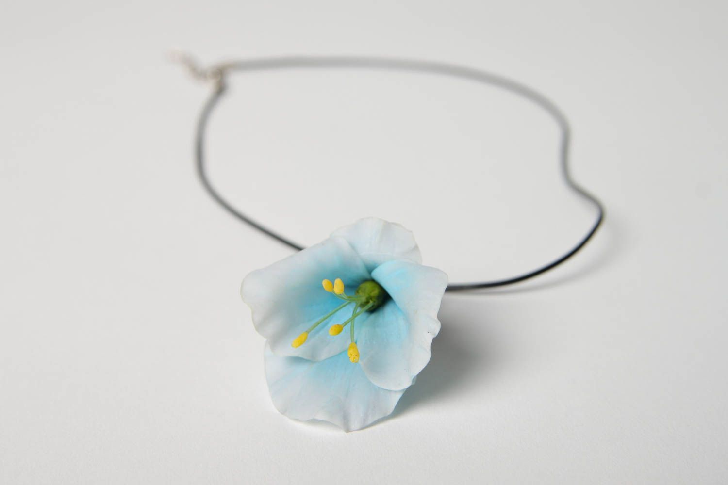 Handmade pendant designer pendant for girls clay pendant unusual accessory photo 5