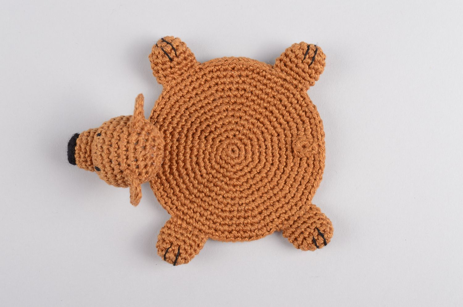 Beautiful handmade crochet coaster cute hot pads table setting small gifts photo 2