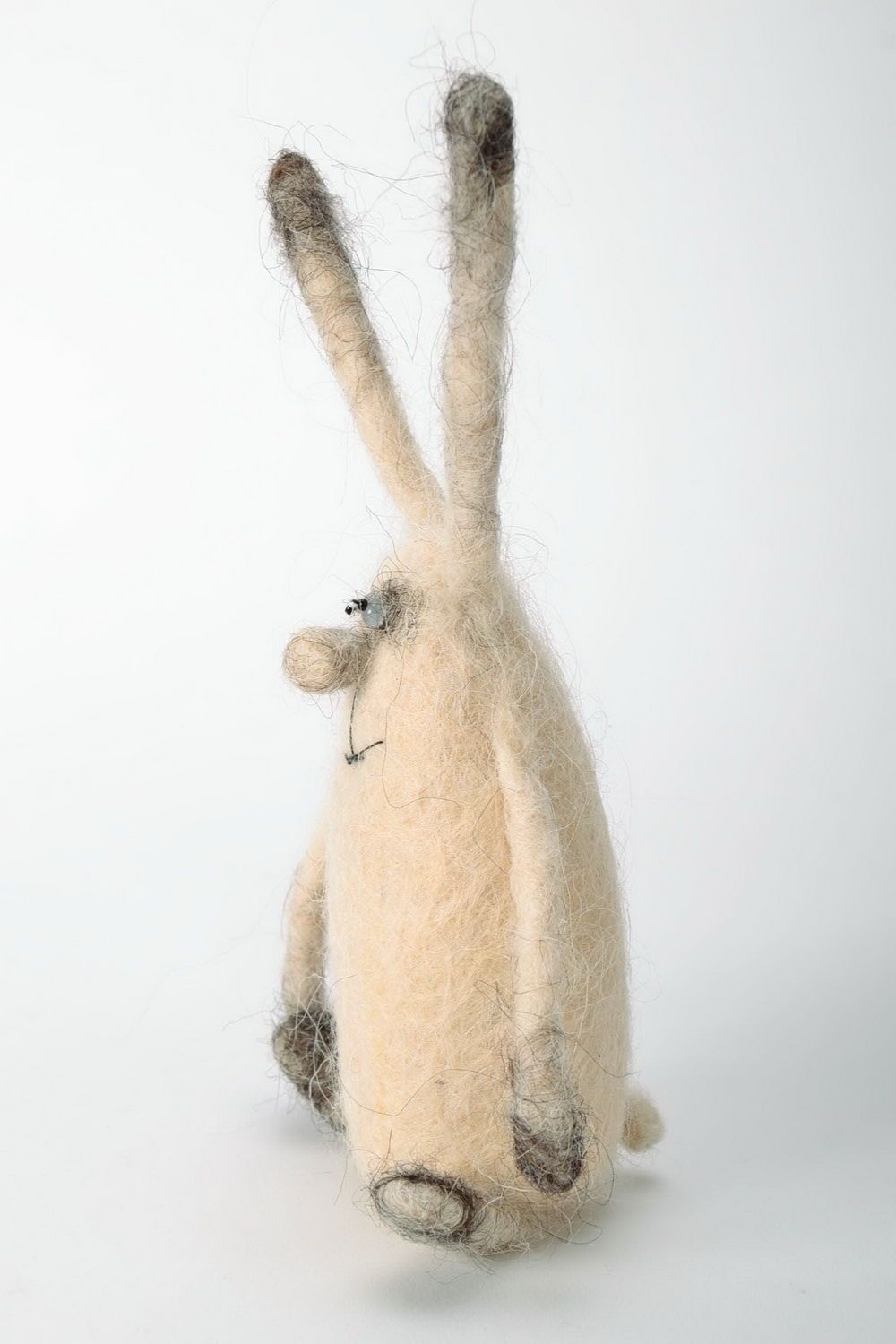 Toy Bunny in the technique of dry and wet felting photo 3