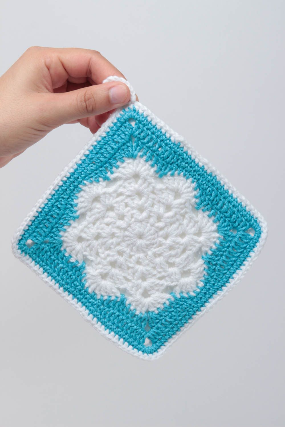 Stylish handmade pot holder crochet potholder home textiles kitchen design photo 4