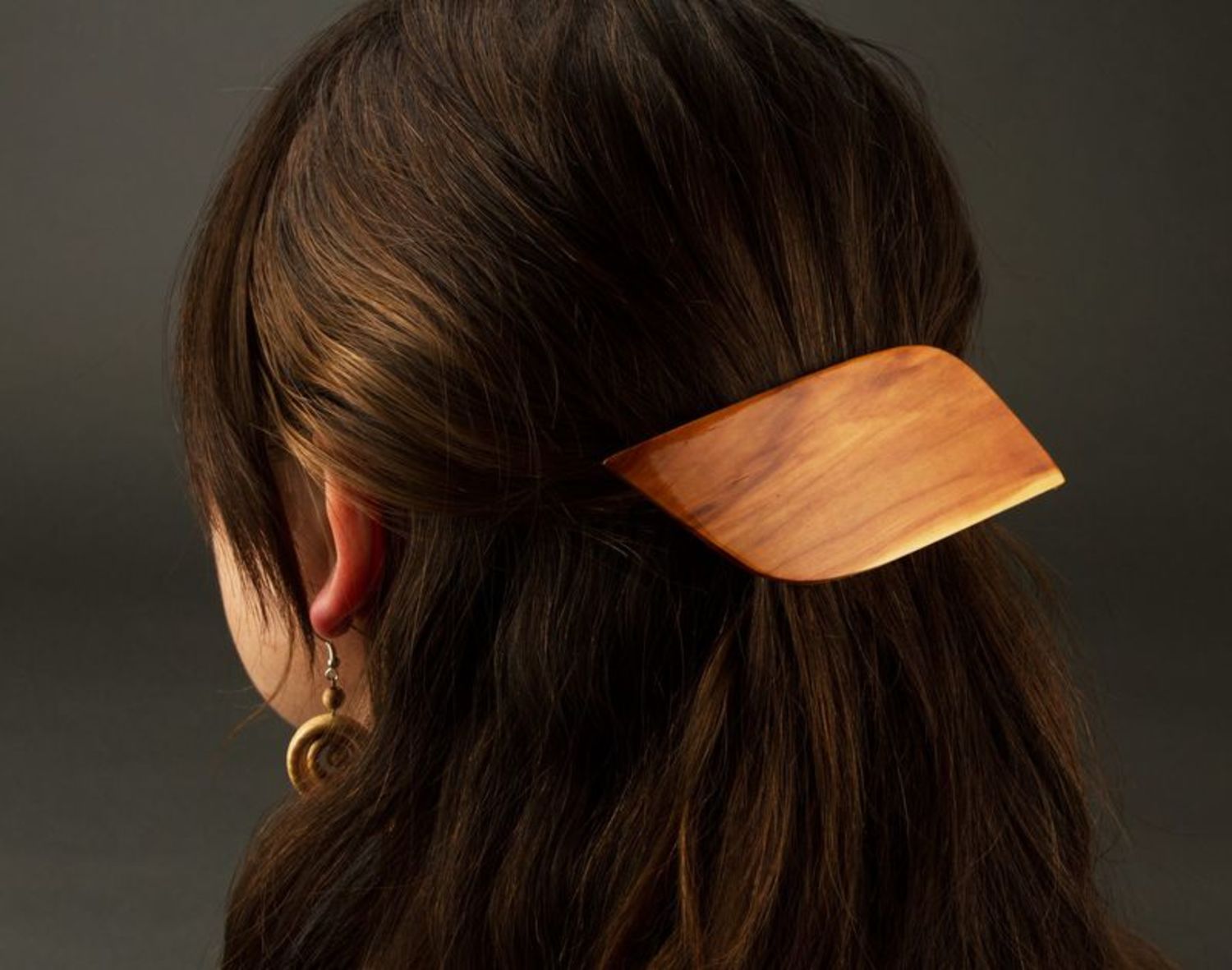 Wooden hair pin photo 2