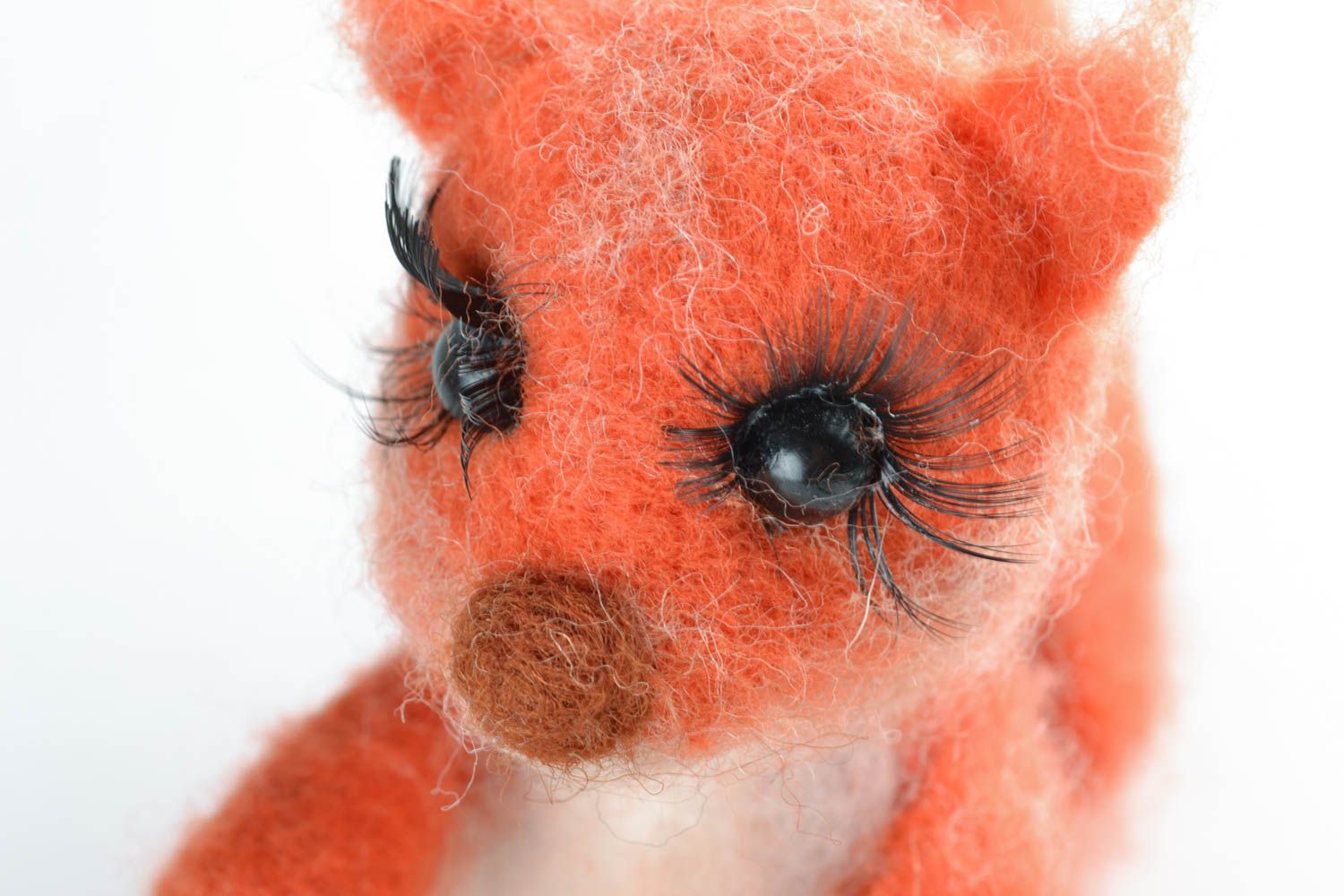 Felted wool toy Squirrel photo 3