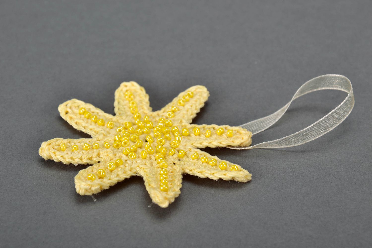 Christmas tree decoration crocheted by hand photo 3