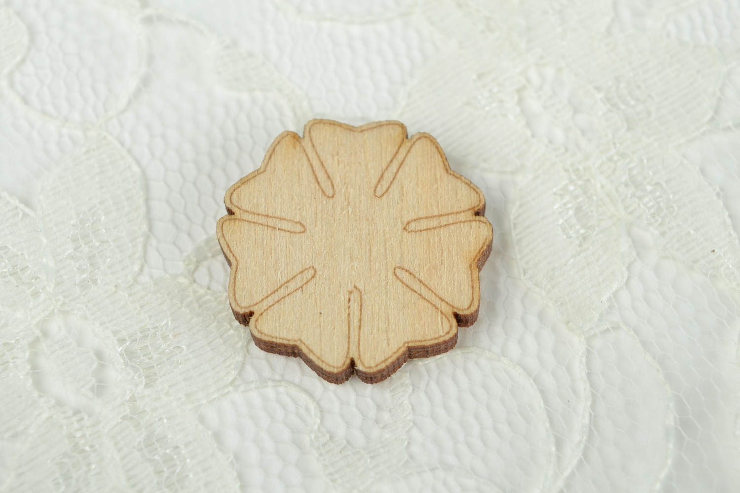 Handmade Holzartikel zum Bemalen Scrapbook Material Holz Rohling Blume foto 1