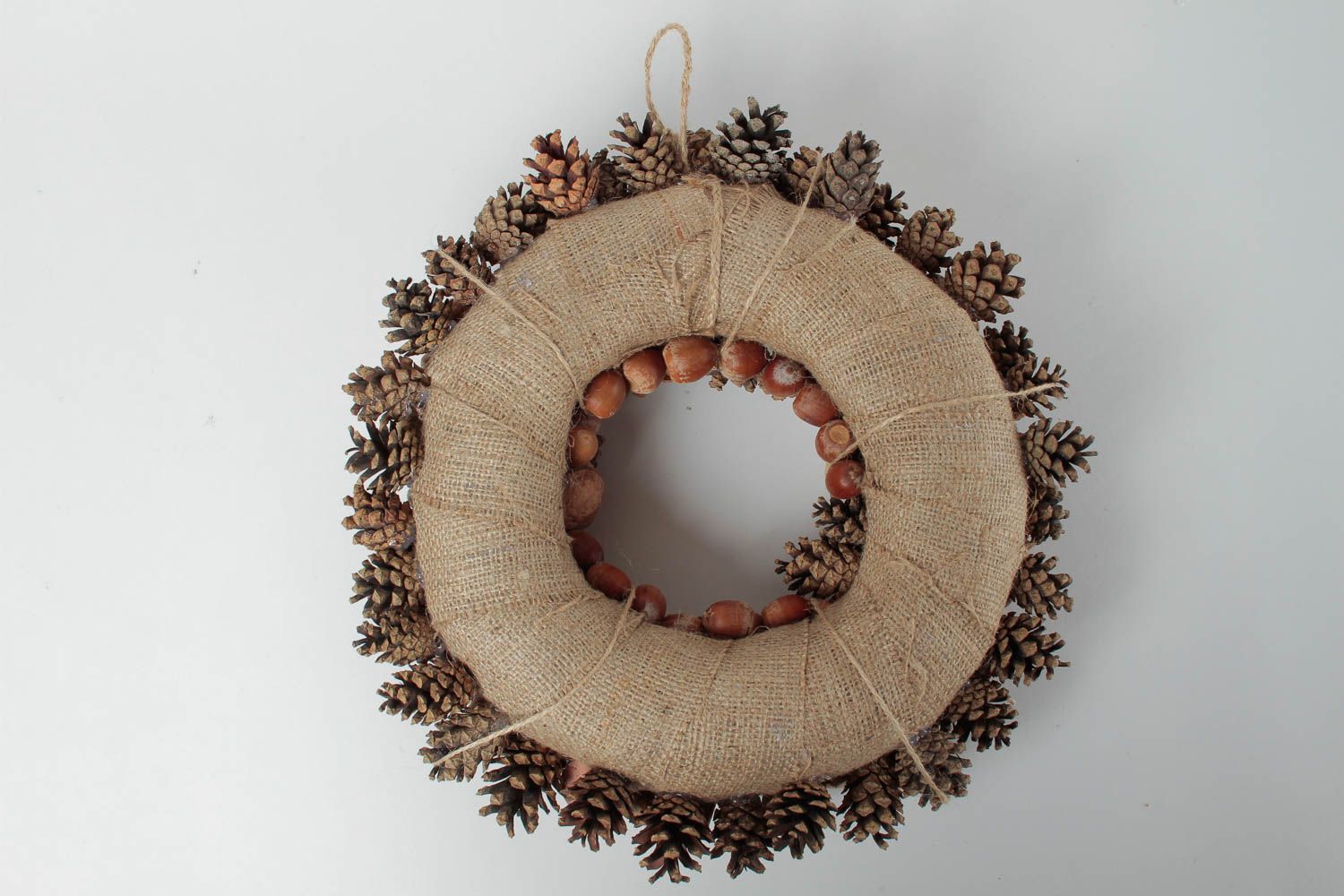 Cute handmade Christmas wreath door wreath wall hanging interior decorating photo 5
