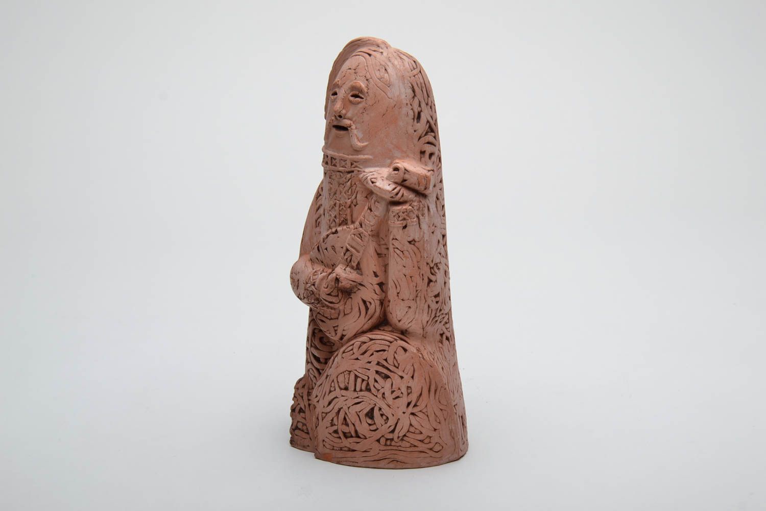 Figurine en céramique faite main en forme du cosaque décoration pour maison photo 3