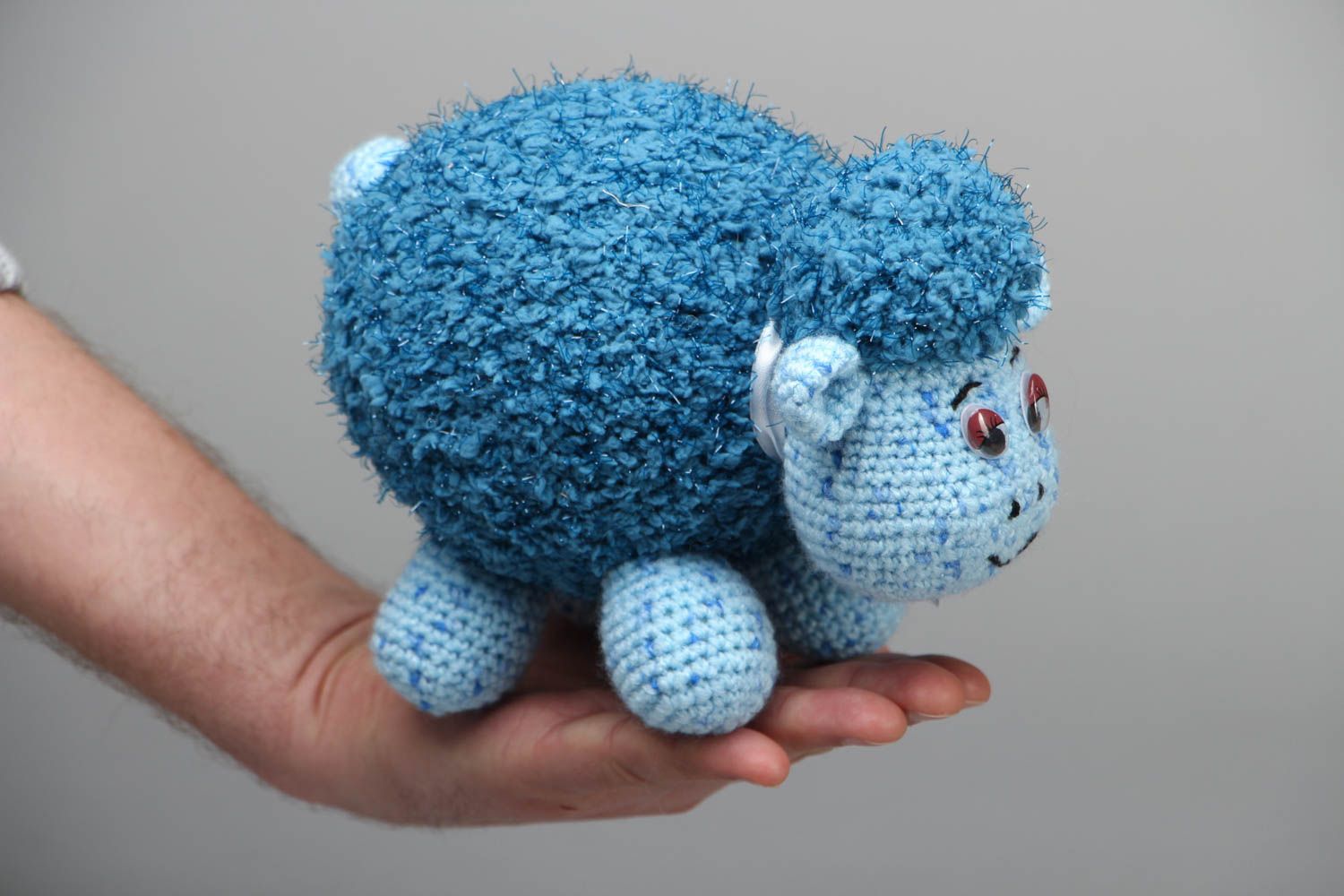 Soft crochet toy lamb photo 4