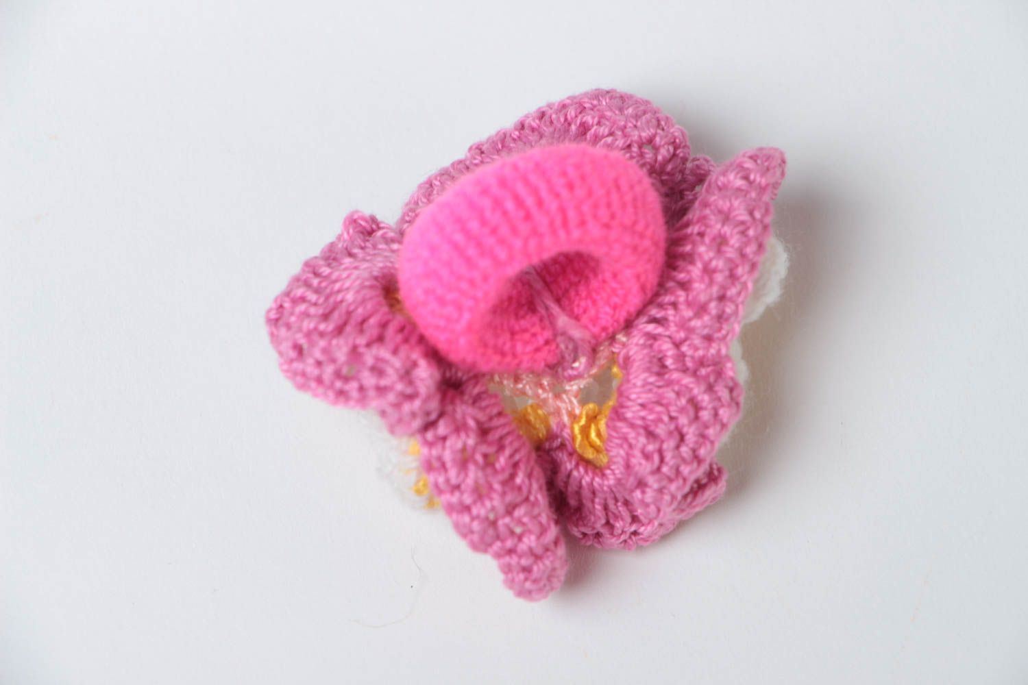 Flower scrunchy hand-crocheted scrunchies designer hair accessories for girls photo 3