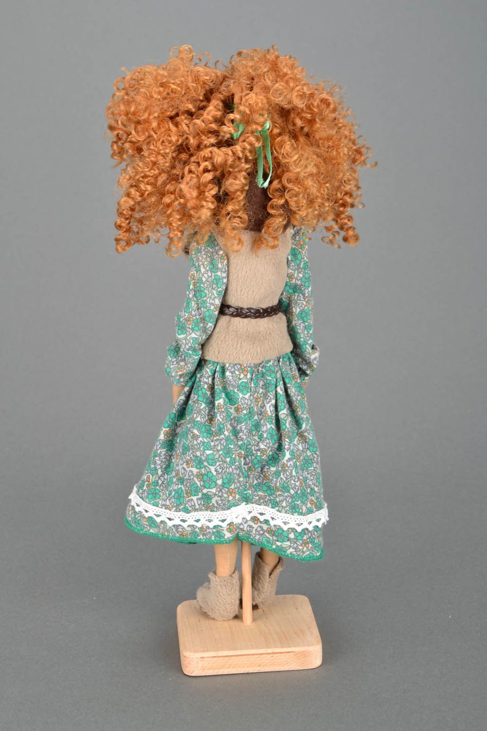 Homemade doll with red hair photo 5