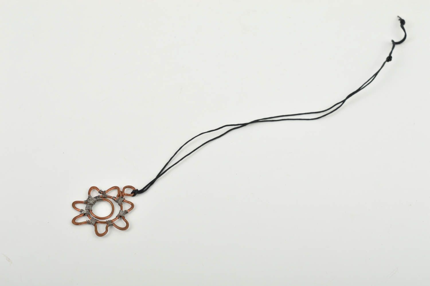 Schnur Anhänger handmade Kupfer Anhänger lange Halskette für Frau Geschenk foto 3
