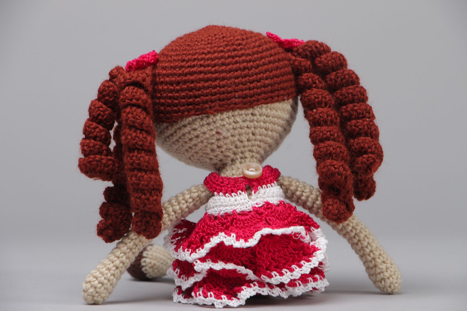 Soft crochet toy Girl photo 3