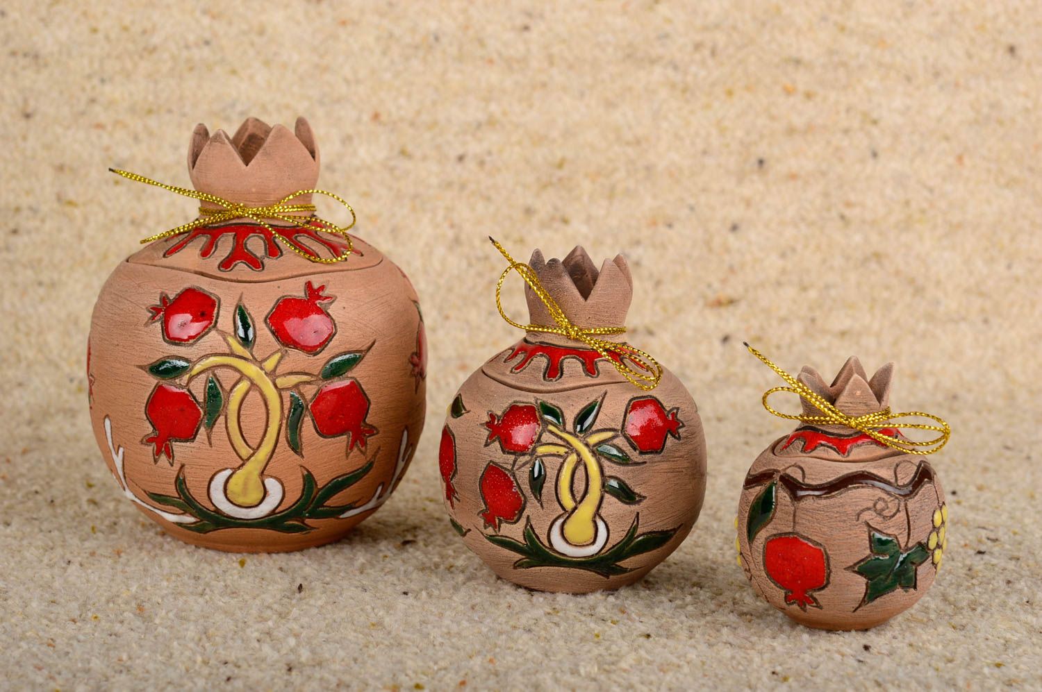 Joyeros artesanales con forma de granadas accesorios para mujer regalo original foto 1