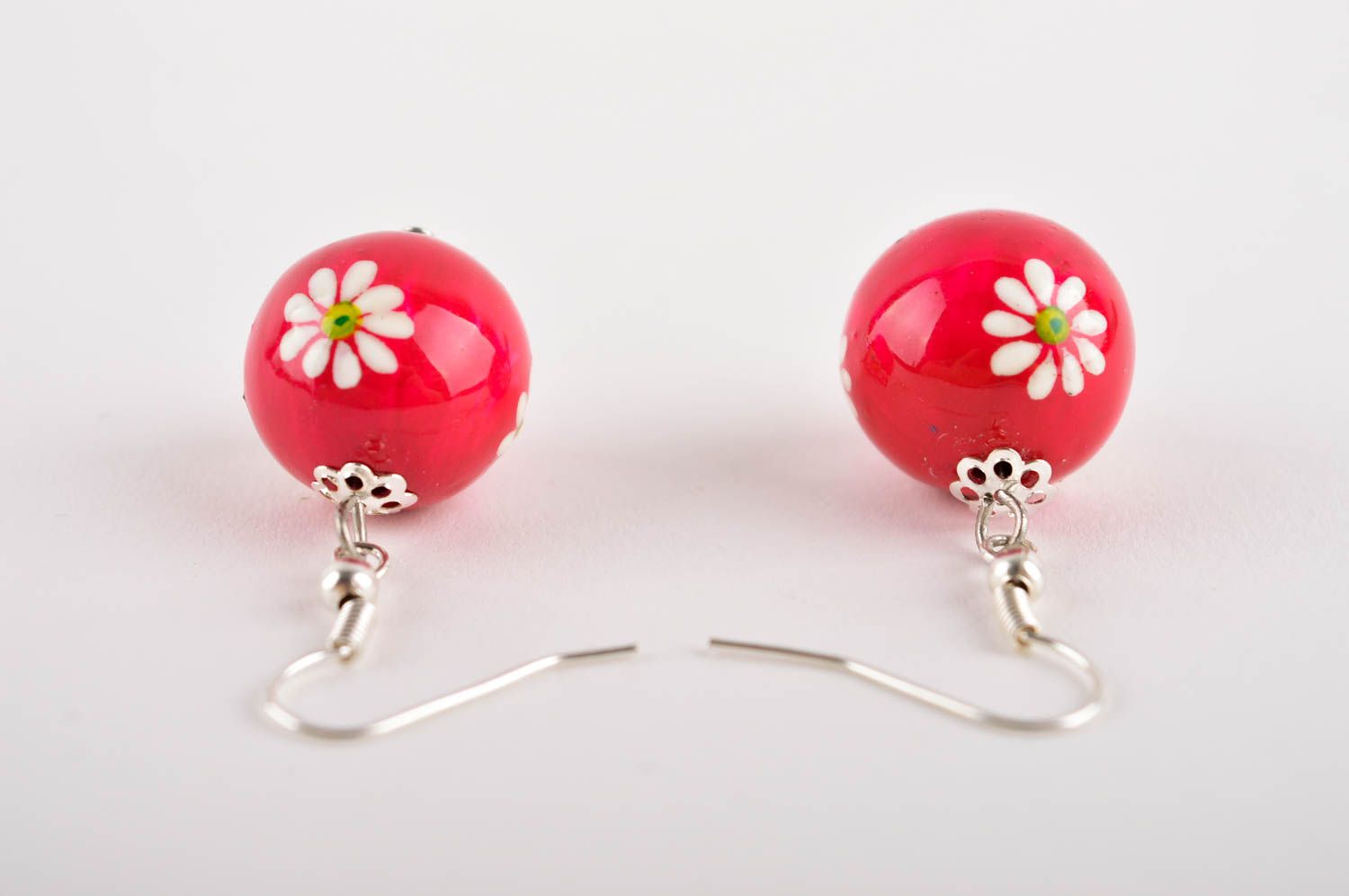 Handmade jewelry dangling earrings ball earrings fashion accessories gift ideas photo 5