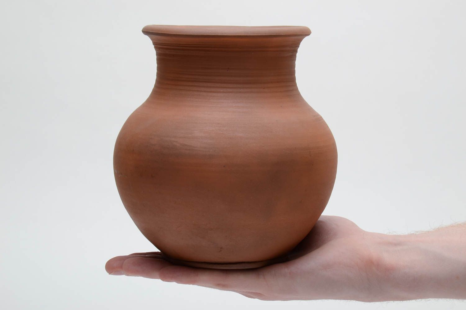 60 oz clay terracotta handmade water jug 2,33 lb photo 5