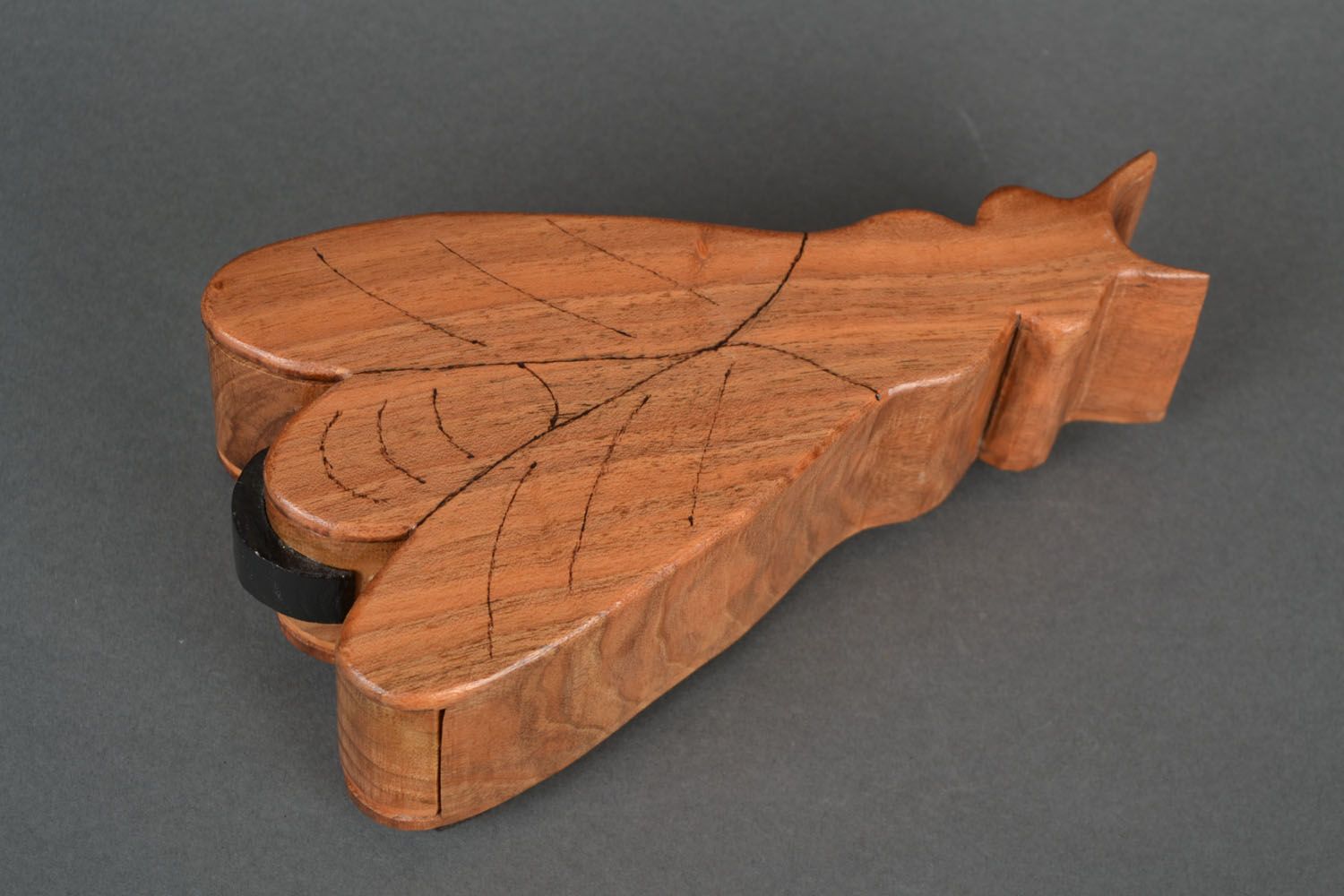 Деревянная шкатулка ручной работы Бабочка фото 1