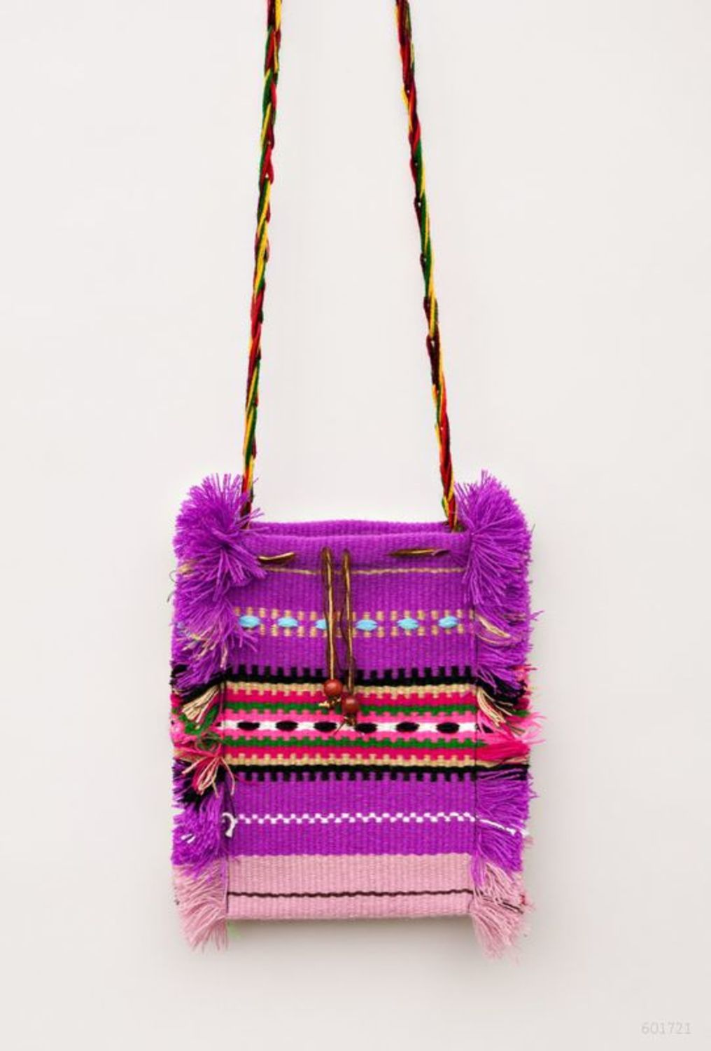 Fabric purse in ethnic style photo 3