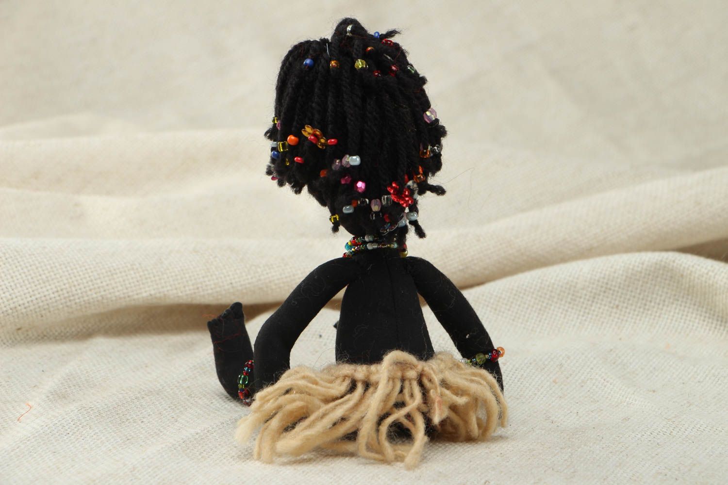 Unusual handmade soft toy Little Papuan photo 3