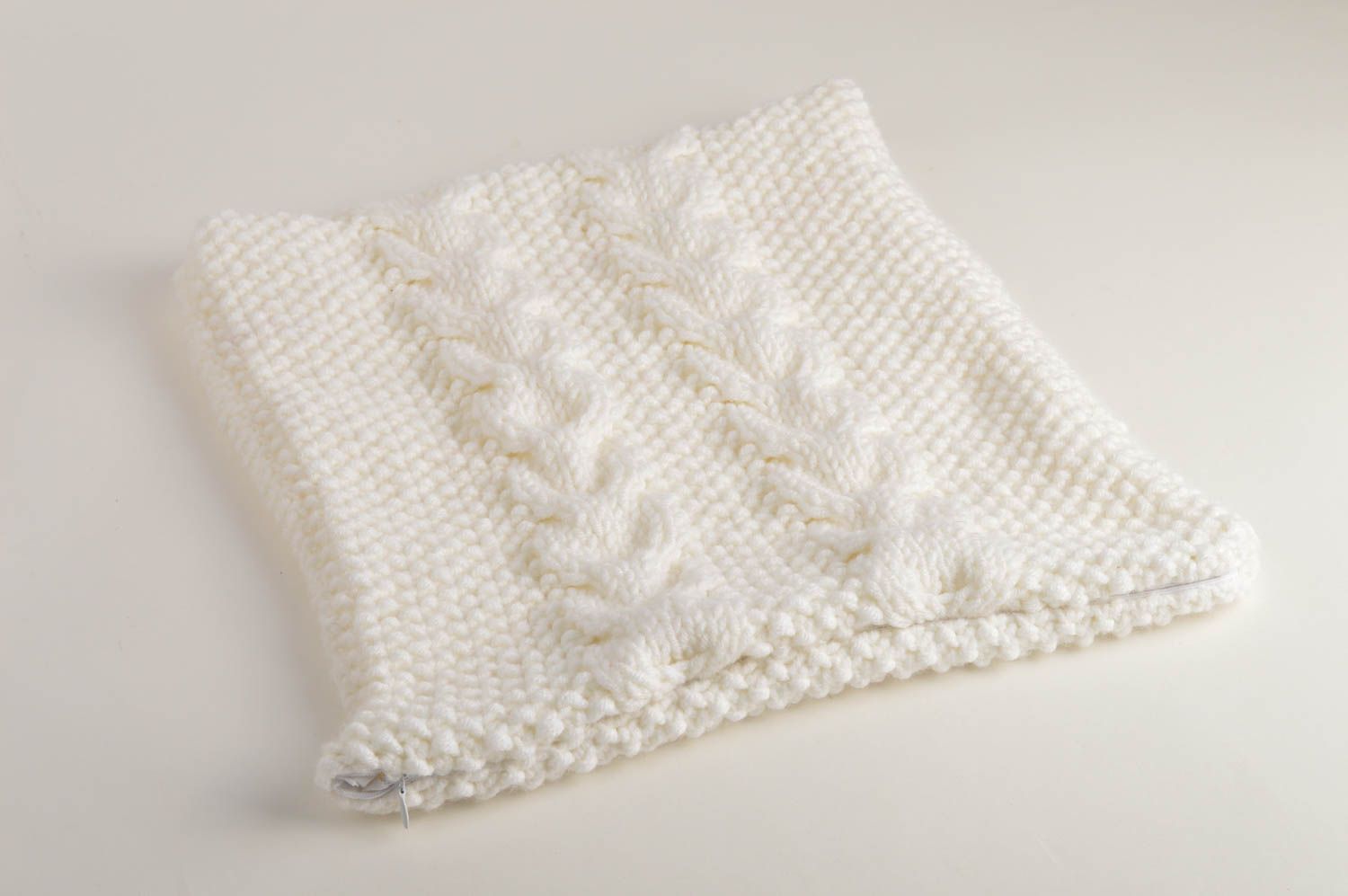 Federa a maglia fatta a mano federa bella biancheria da letto idee regalo foto 3