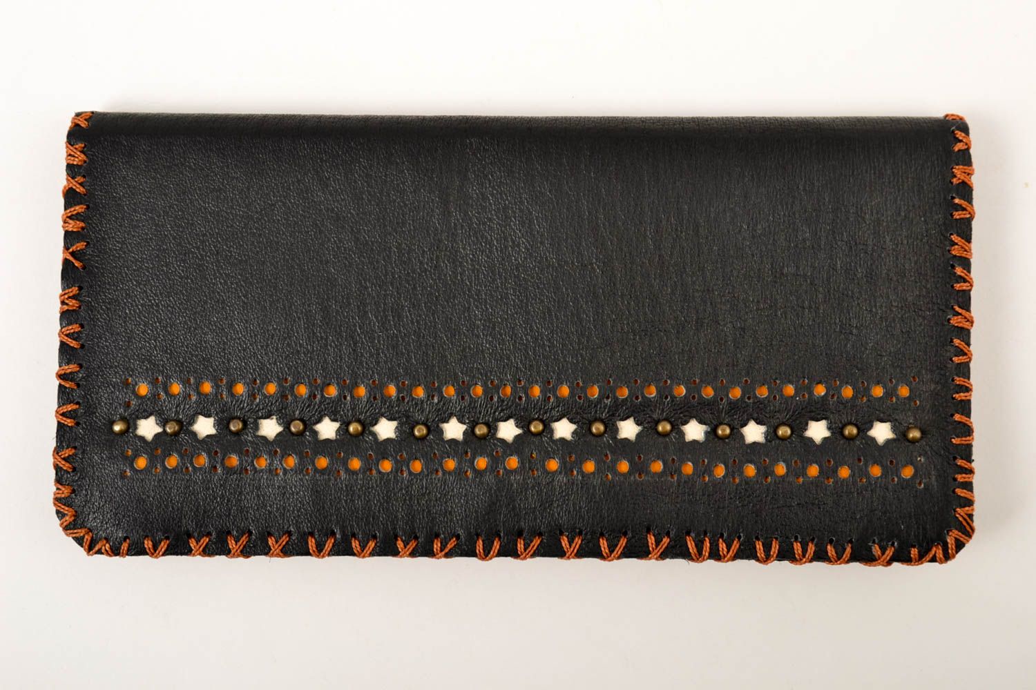 Handmade leather wallet thin wallet designer wallet handmade leather goods photo 4