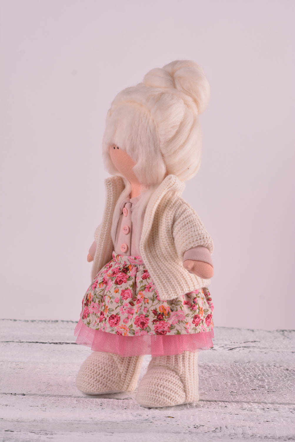 Кукла ручной работы кукла из ткани мягкая кукла текстильная интересная фото 3