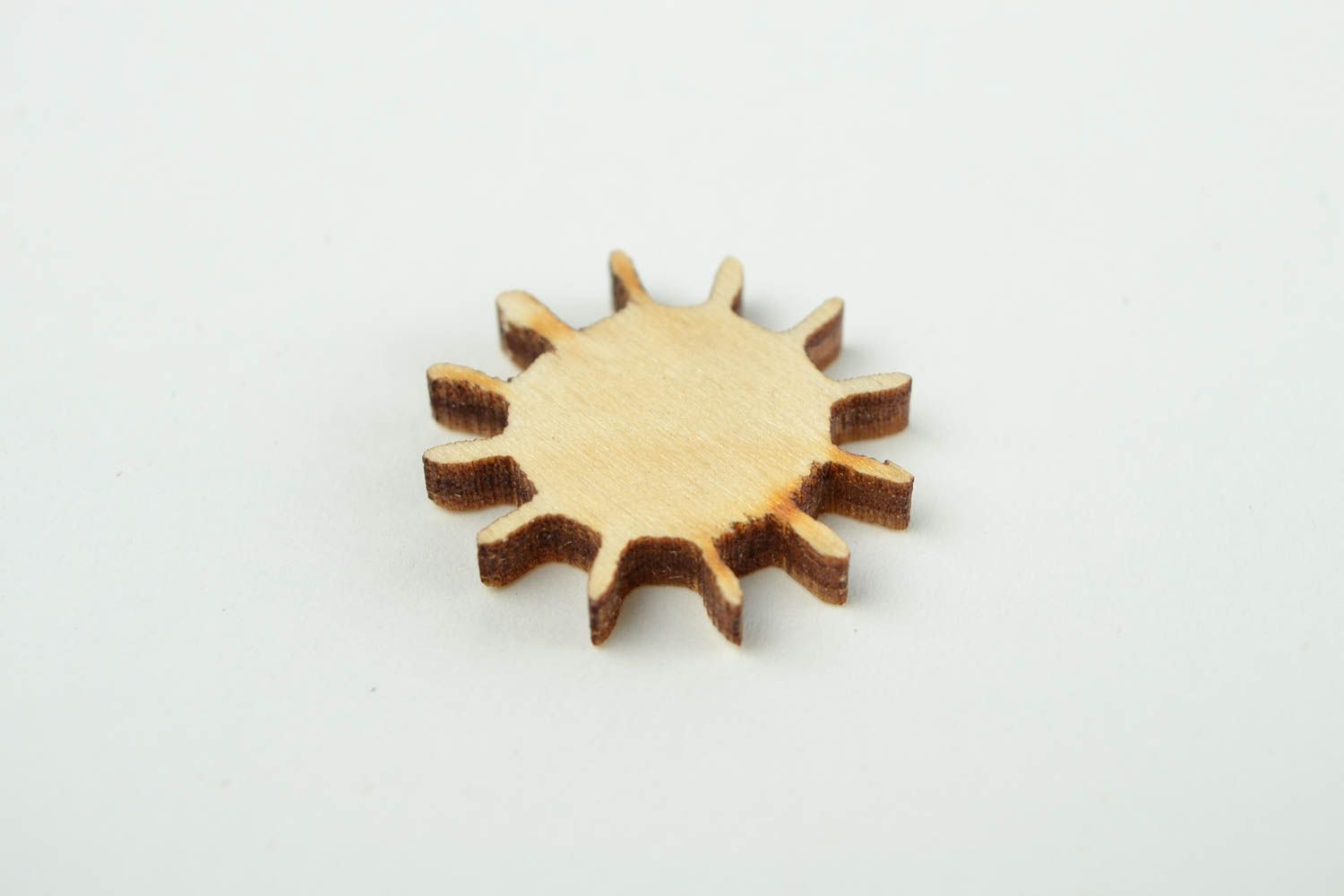 Handgemachte Holzrohling zum Bemalen Miniatur Figur kleine Sonne Holz Figur foto 5