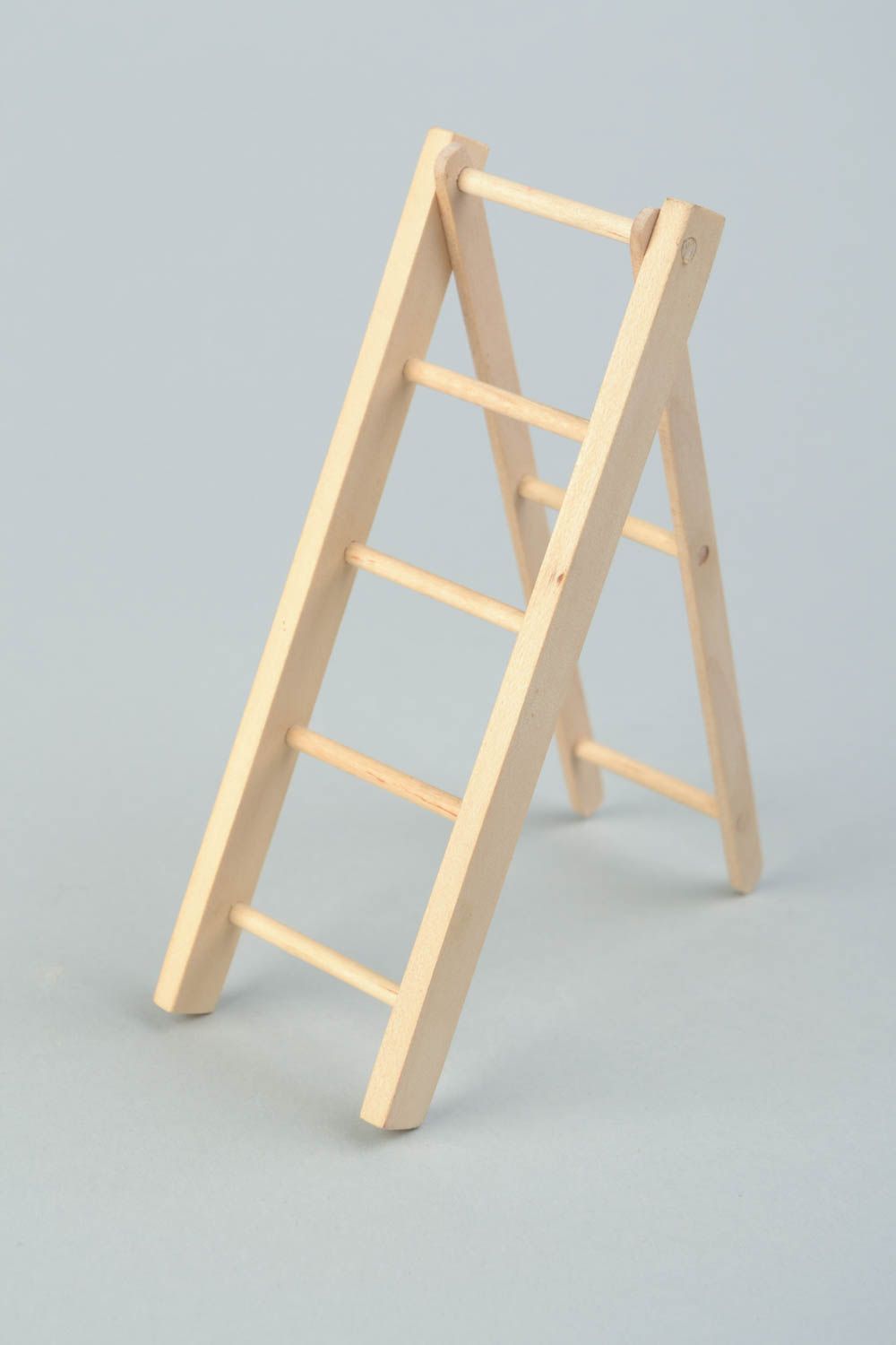 Puppenmöbel aus Holz Rohling zum Bemalen und für Decoupage handmade Leiter foto 1