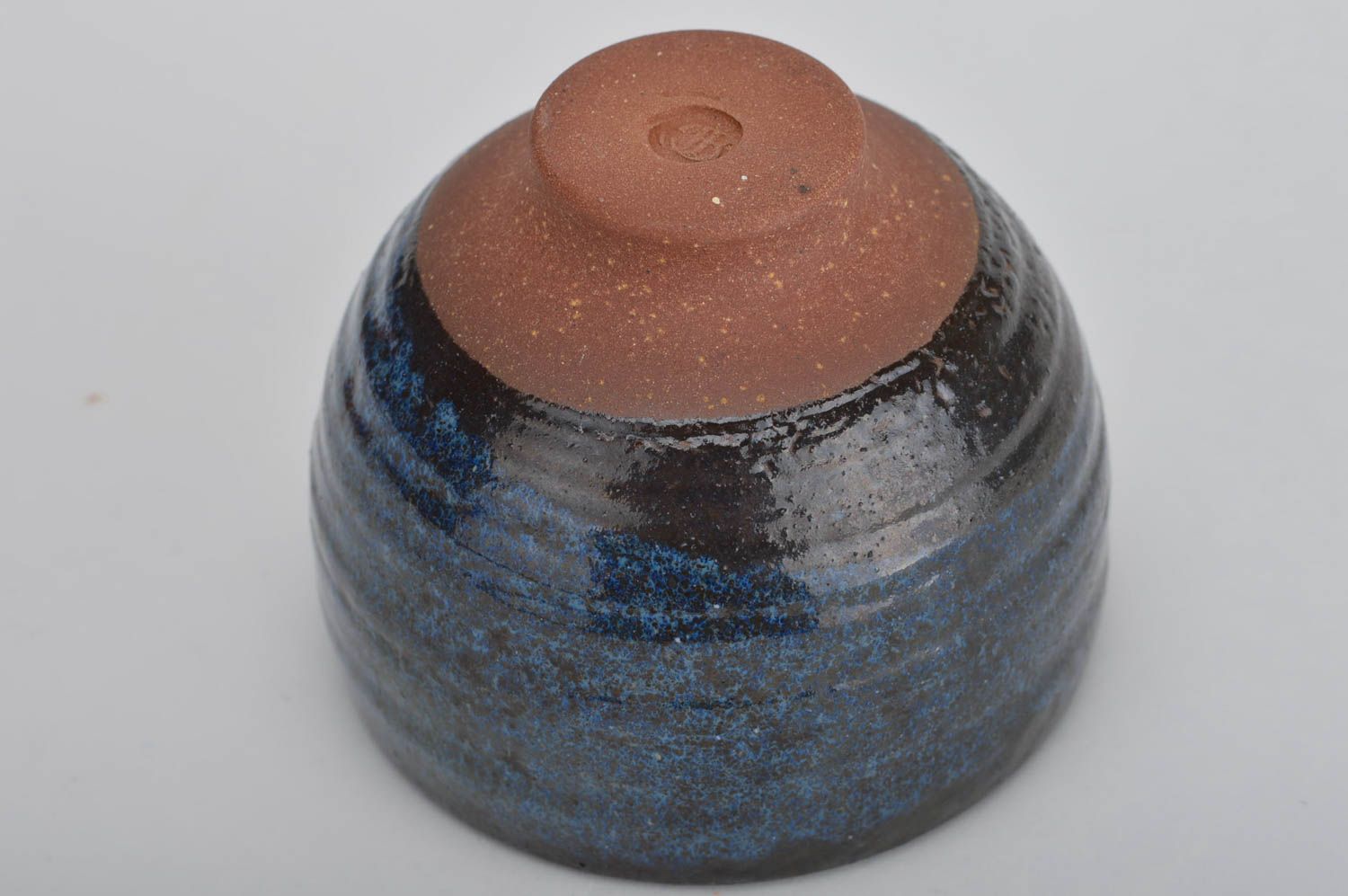 Small handmade designer ceramic bowl covered with glaze beautiful tableware photo 5