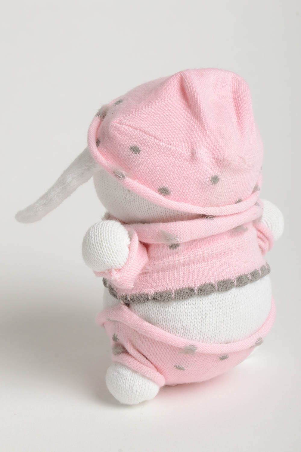 Игрушка заяц ручной работы авторская игрушка стильный подарок для ребенка фото 4